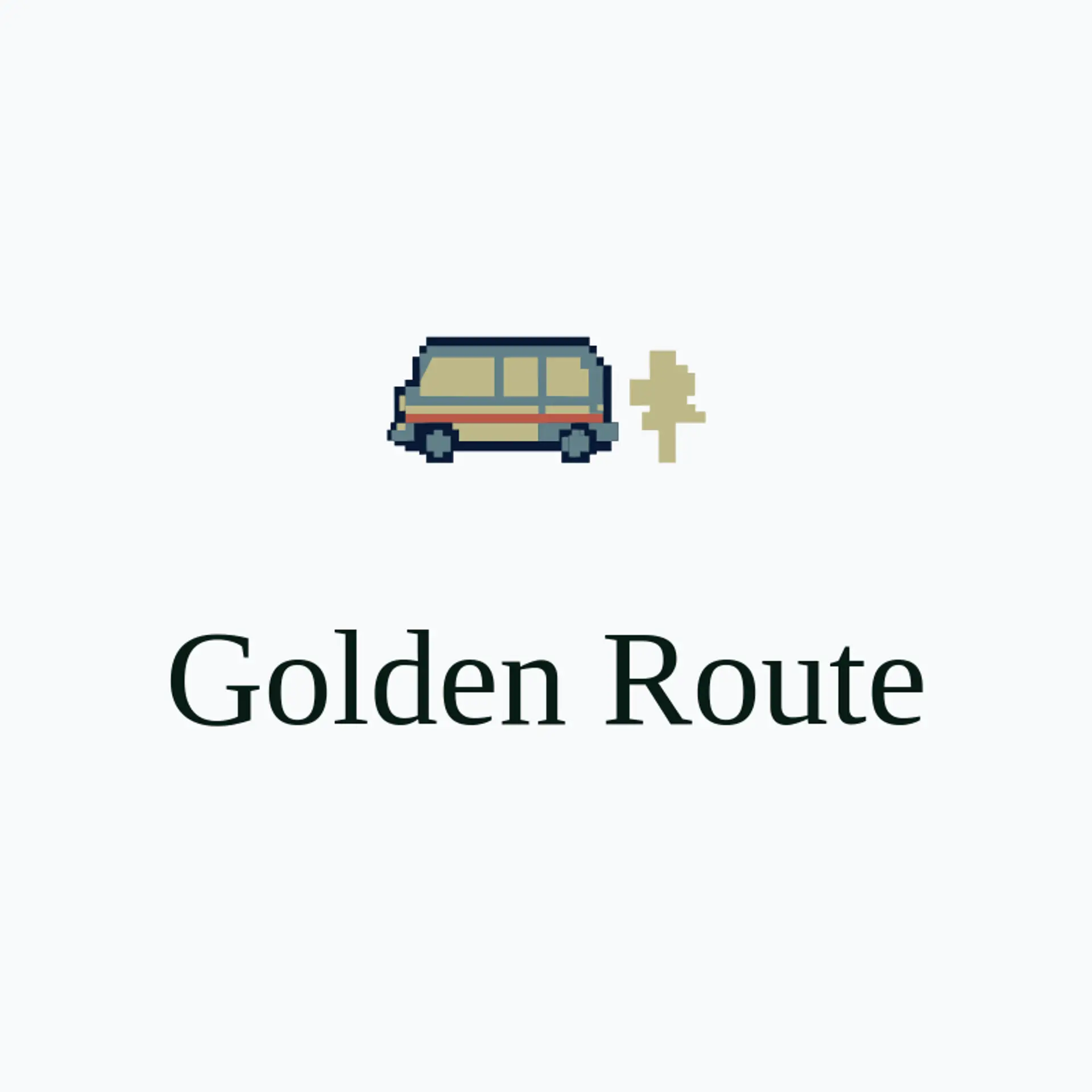 Golden Route logo for transportation
