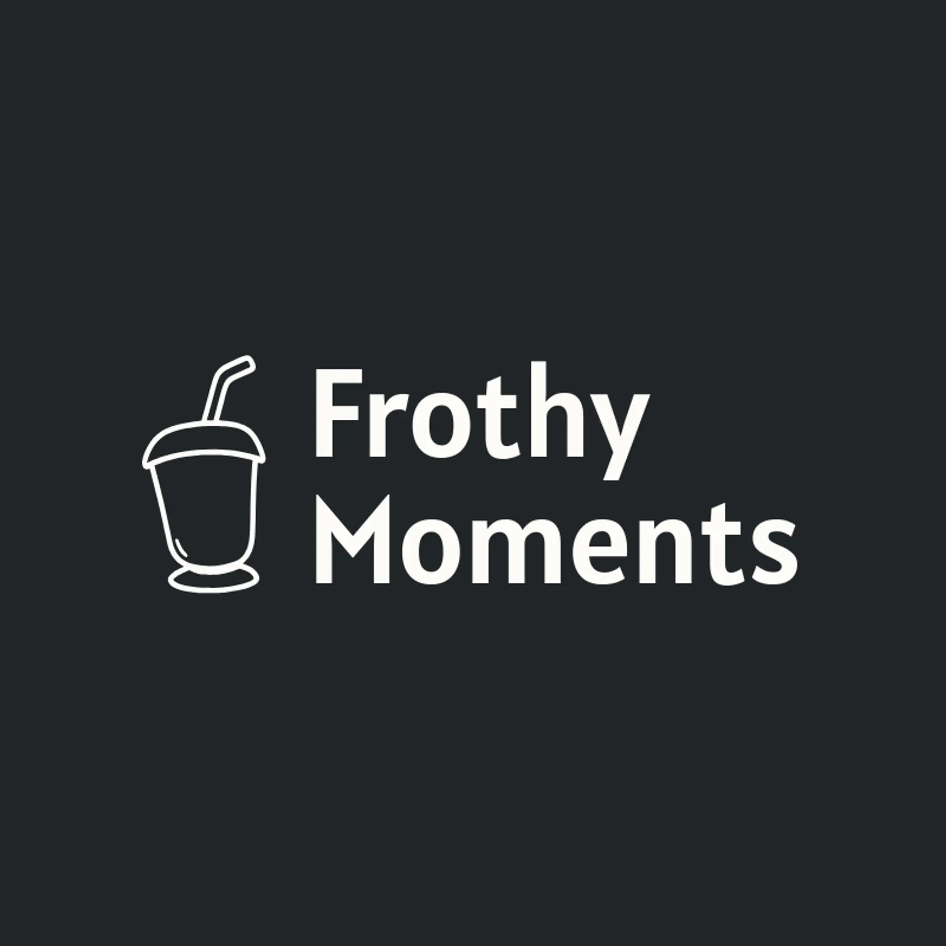 Frothy Moments logo for milk tea