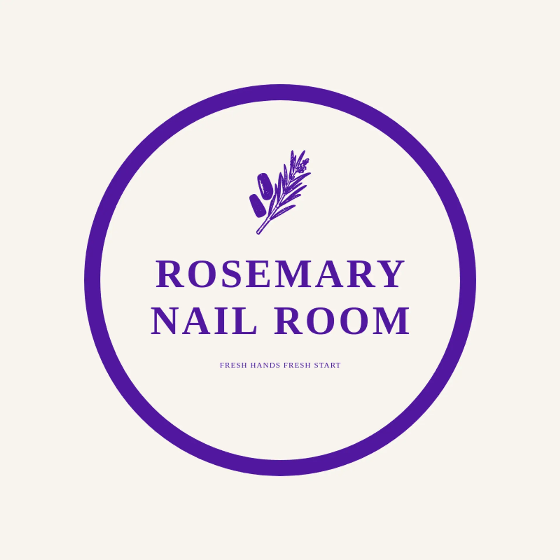 Rosemary Nail Room logo for nails