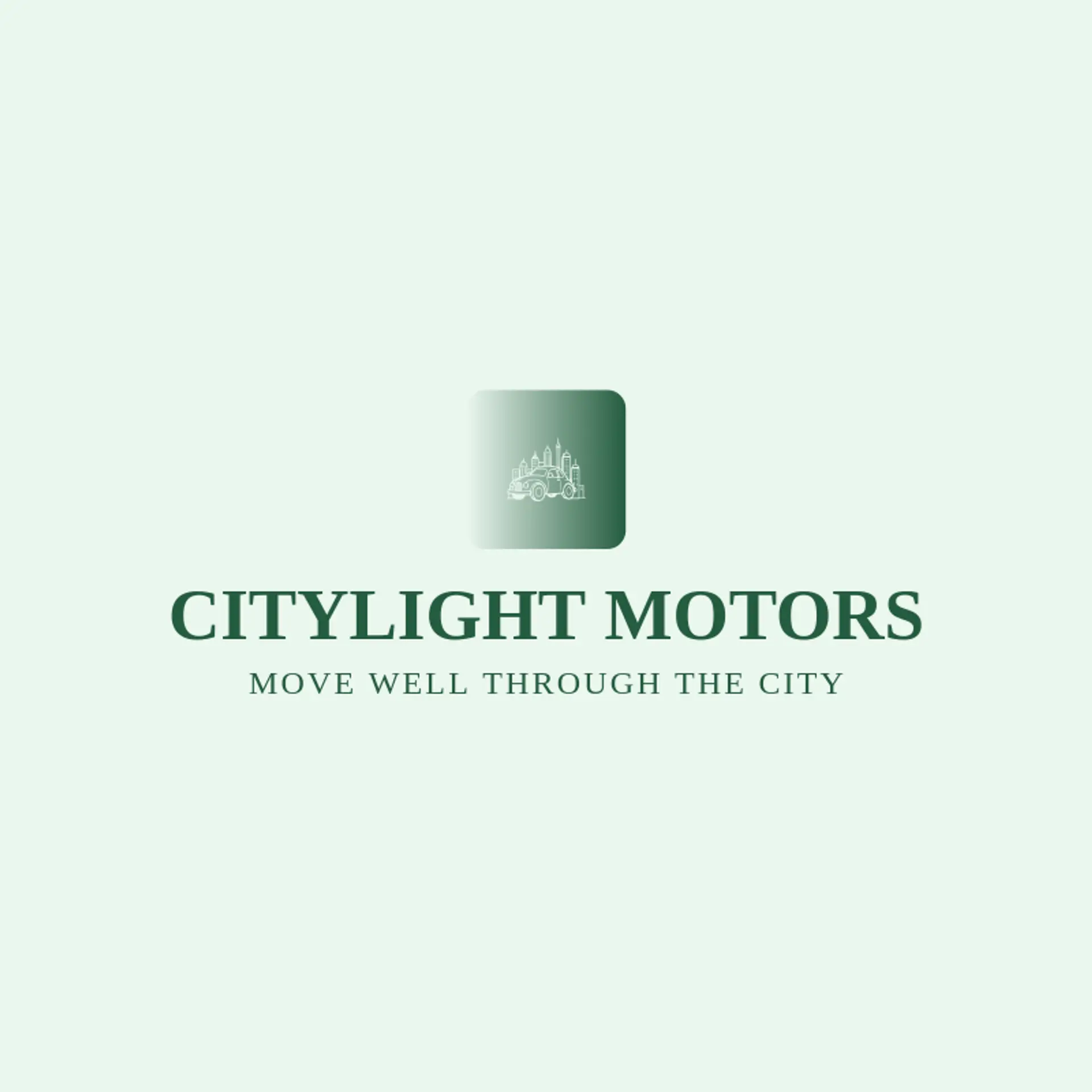 Citylight Motors logo for car dealer
