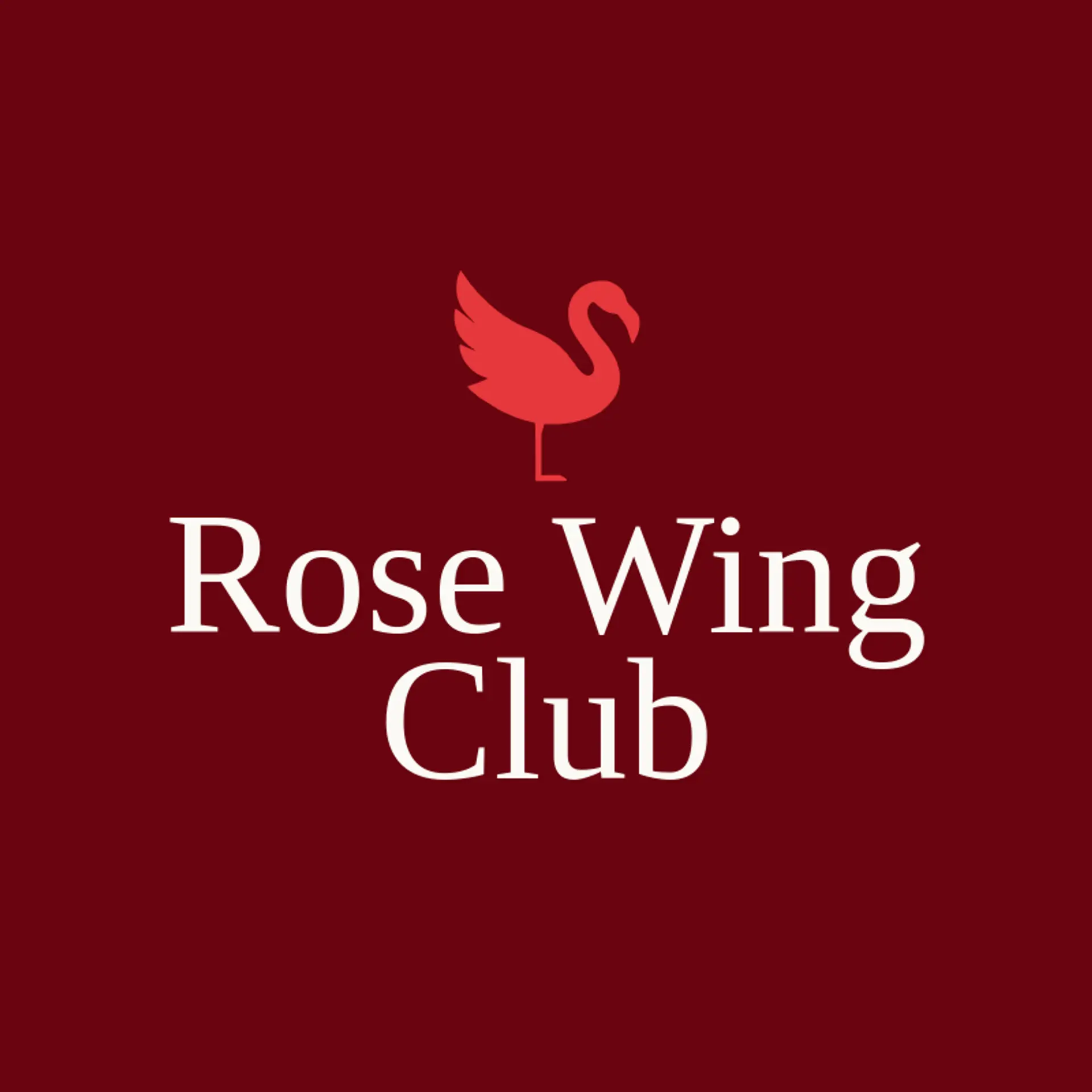Rose Wing Club logo for flamingo