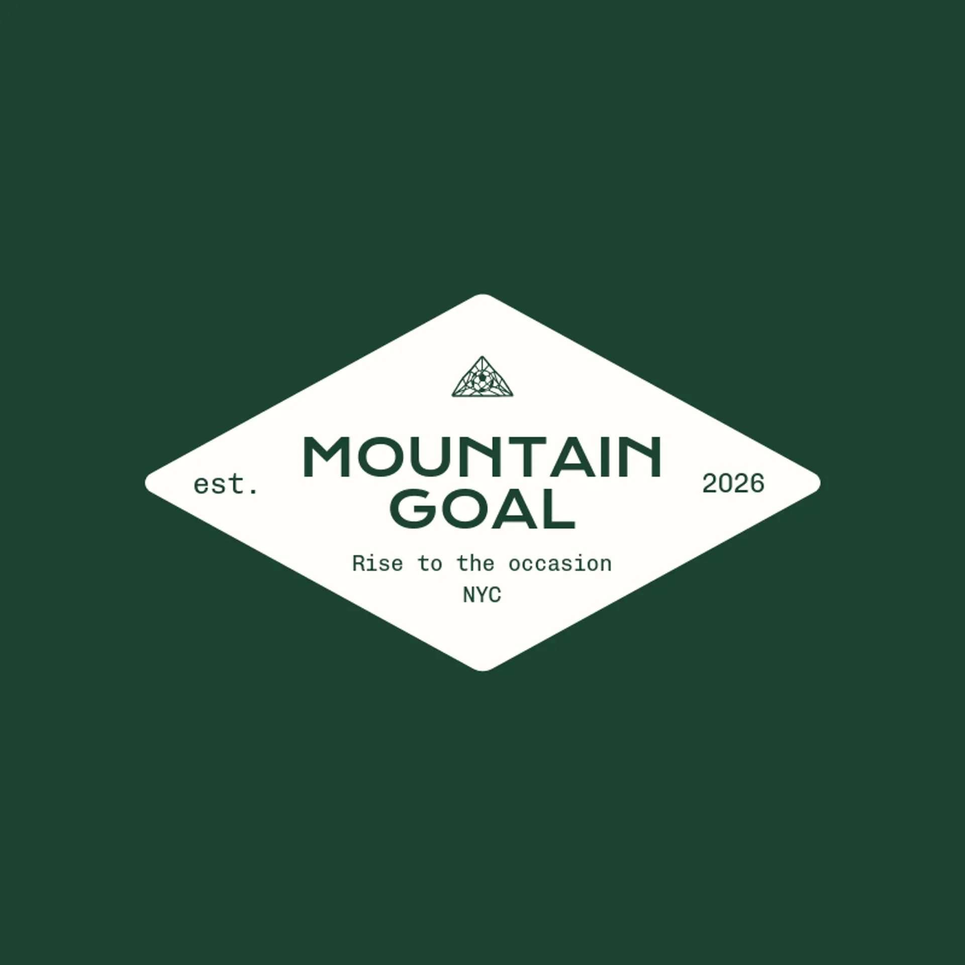 Mountain Goal logo for soccer