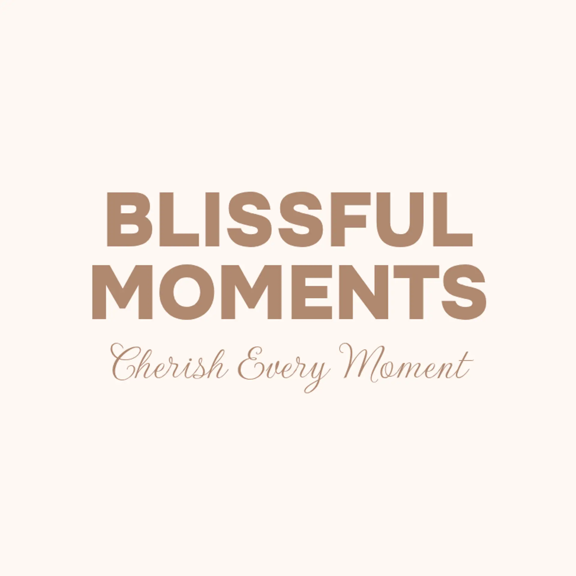 Blissful Moments logo for best wedding