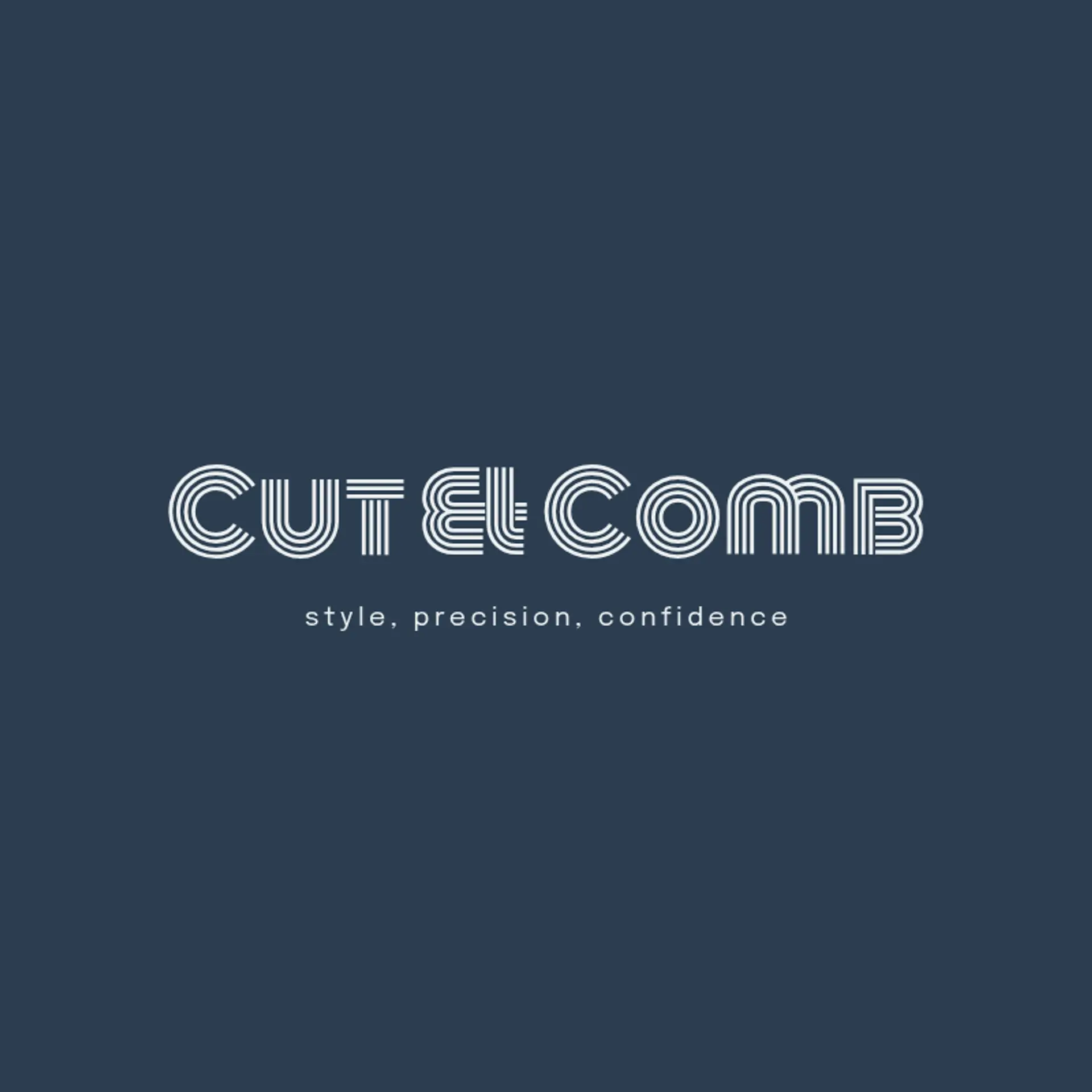 Cut & Comb logo for barber