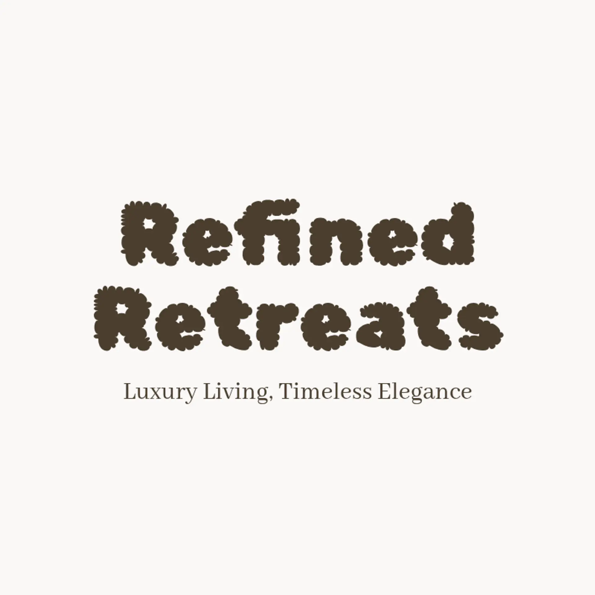 Refined Retreats logo for classy real estate