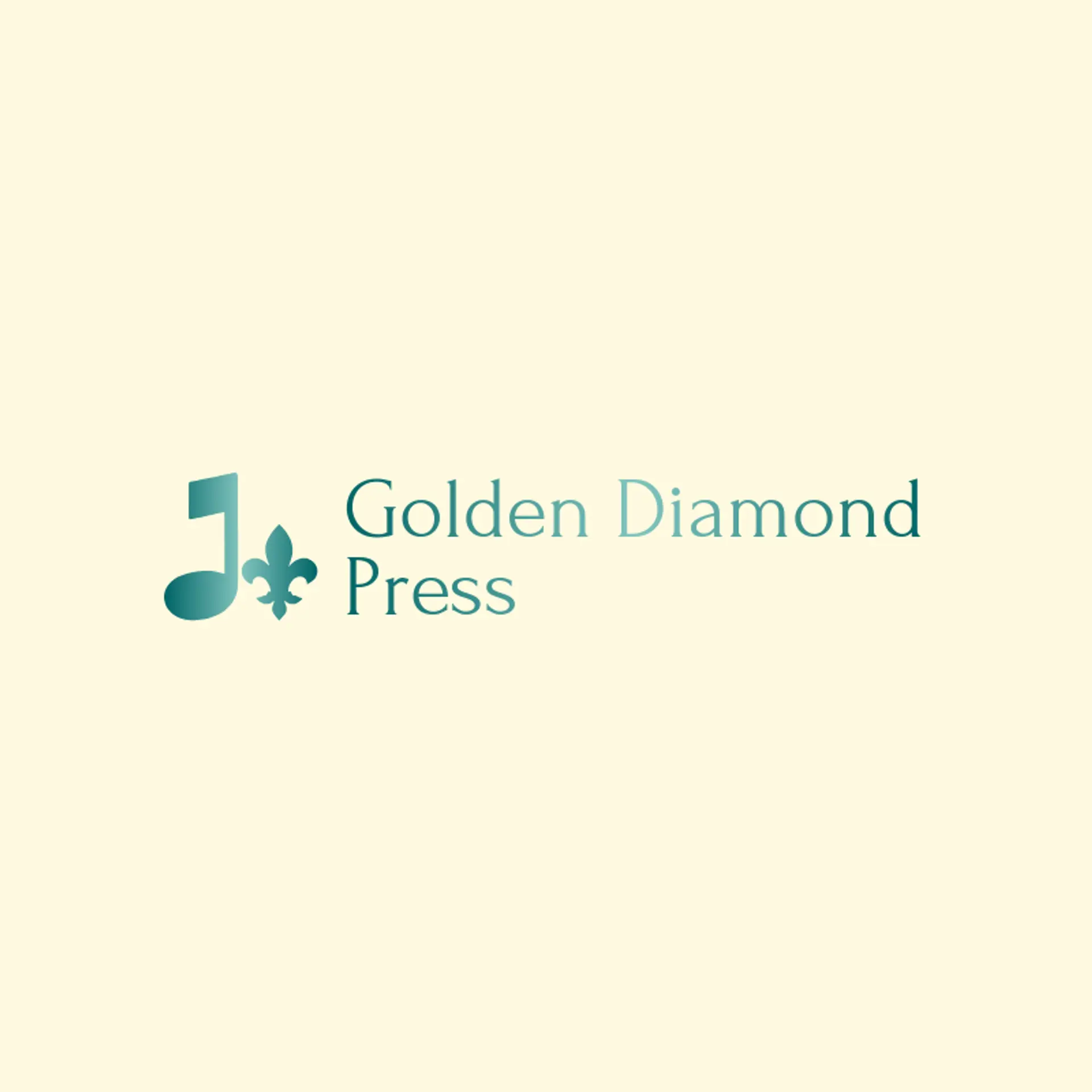 Golden Diamond Press logo for fleur de lis