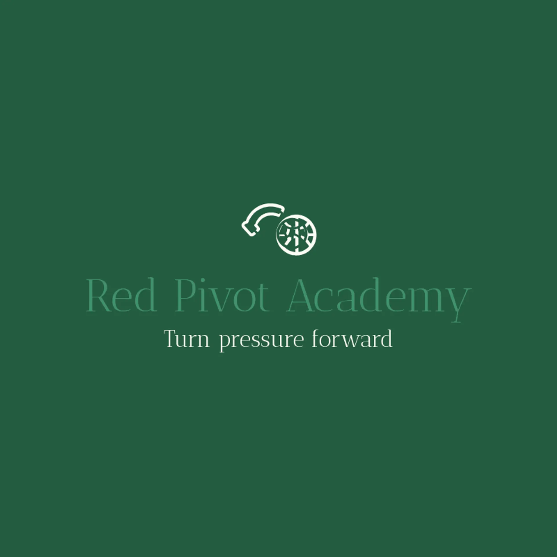 Red Pivot Academy logo for netball