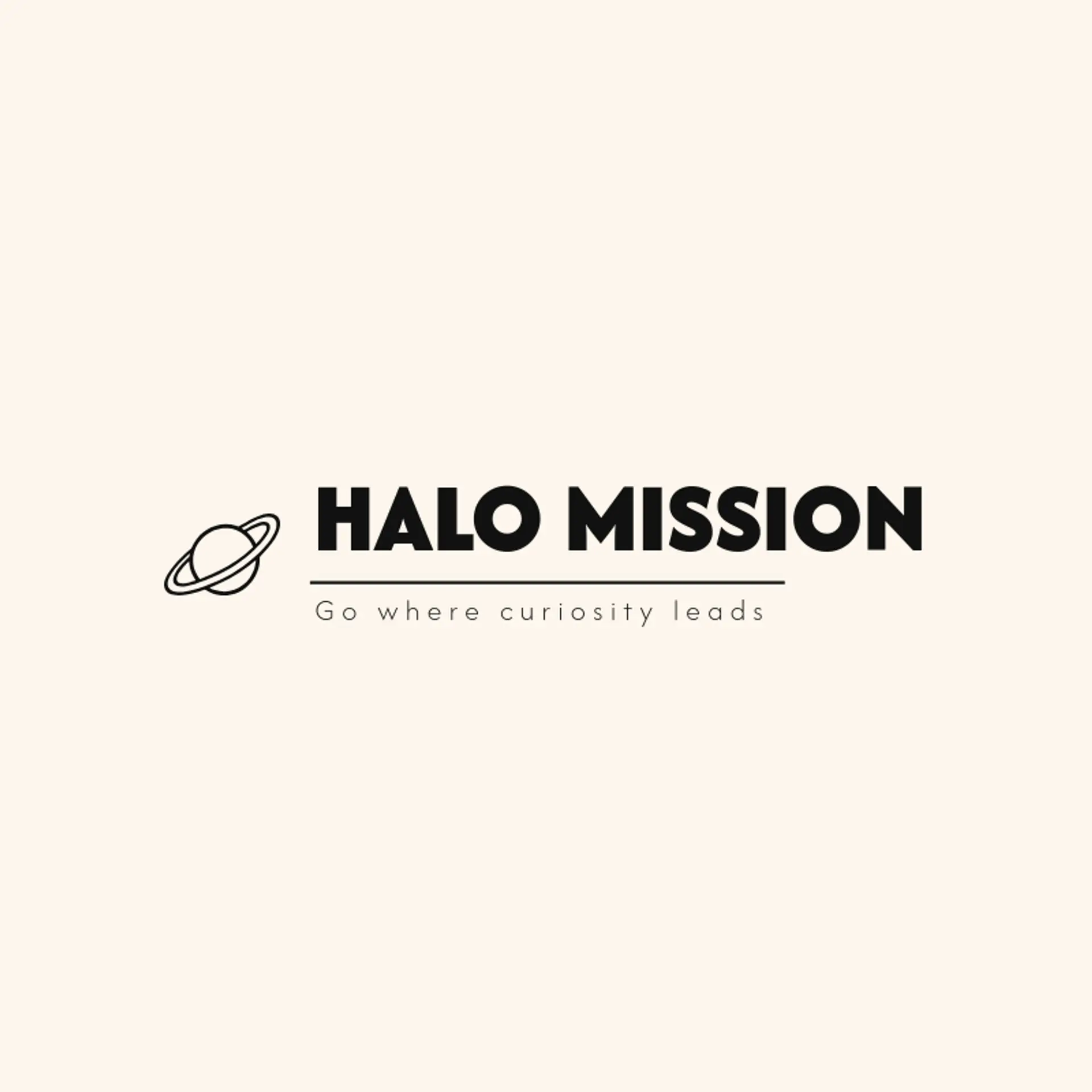Halo Mission logo for space