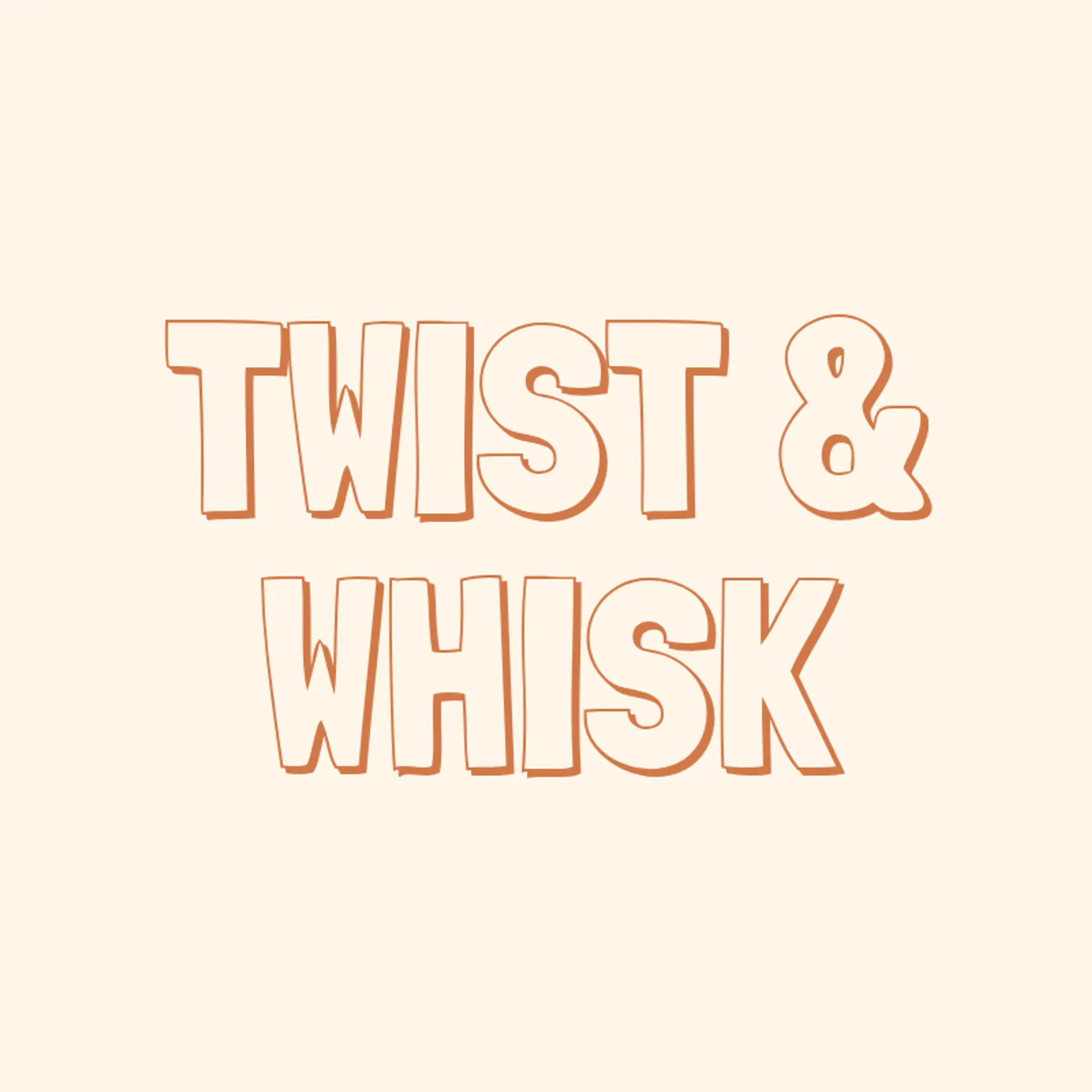 Twist & Whisk logo for unique bakery
