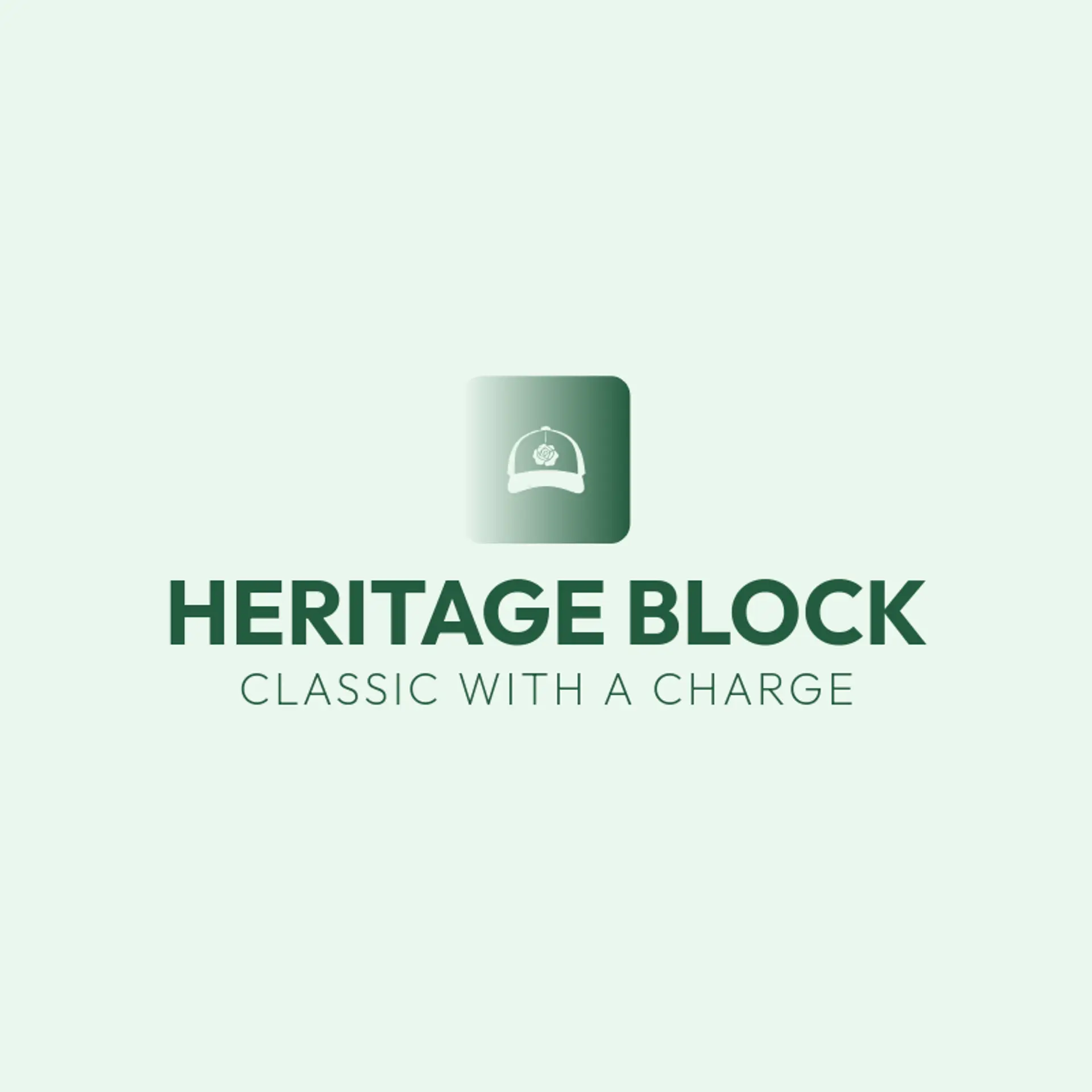 Heritage Block logo for streetwear