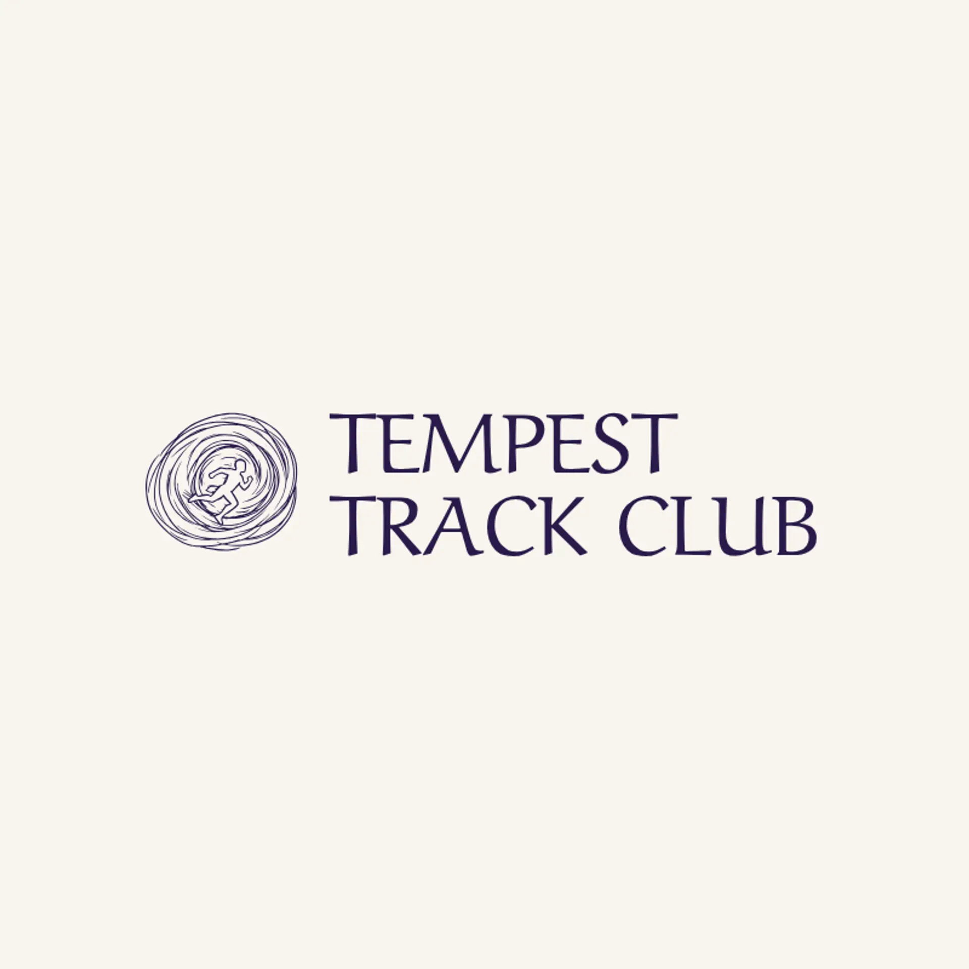 Tempest Track Club logo for cyclone