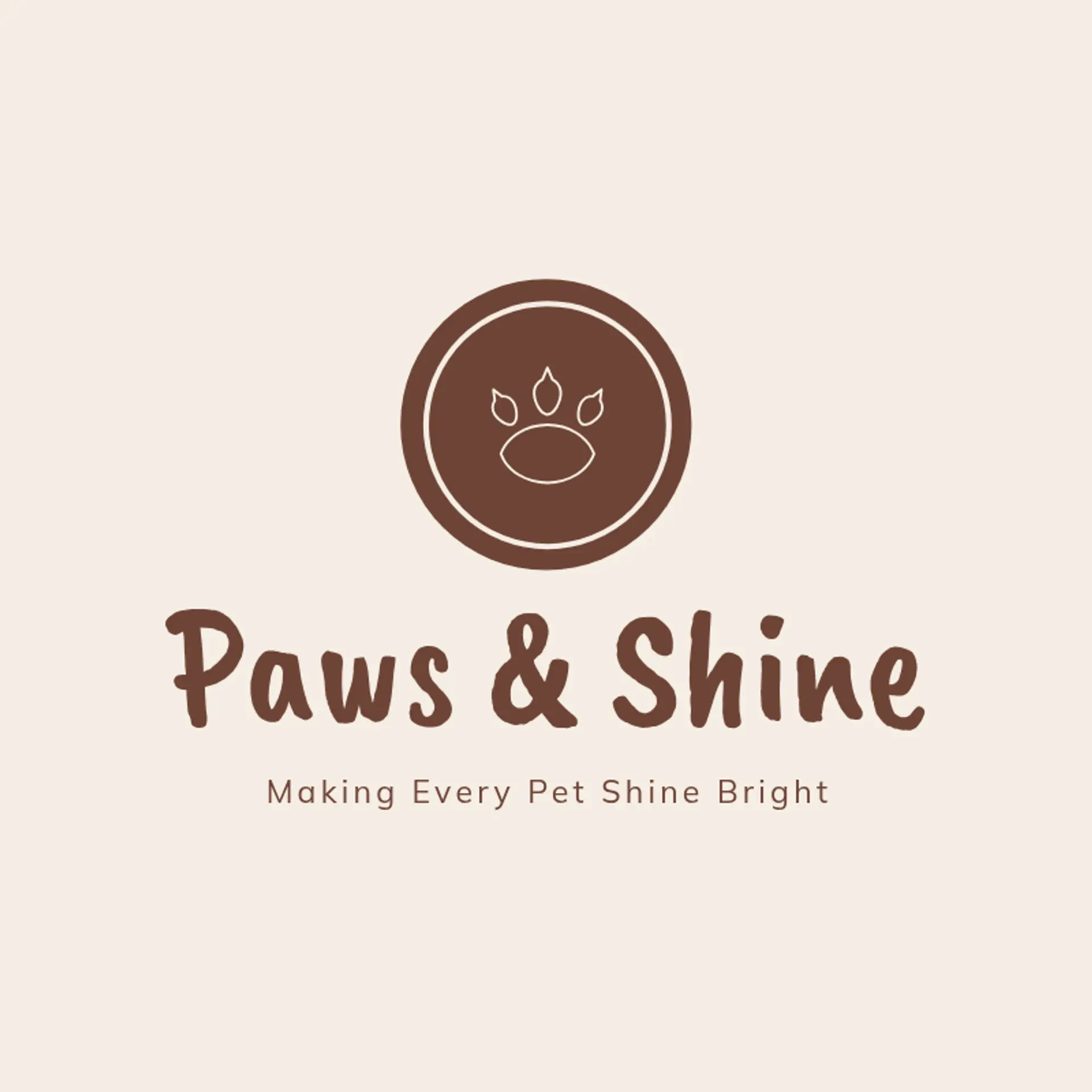 The Grooming Paw logo for pet grooming