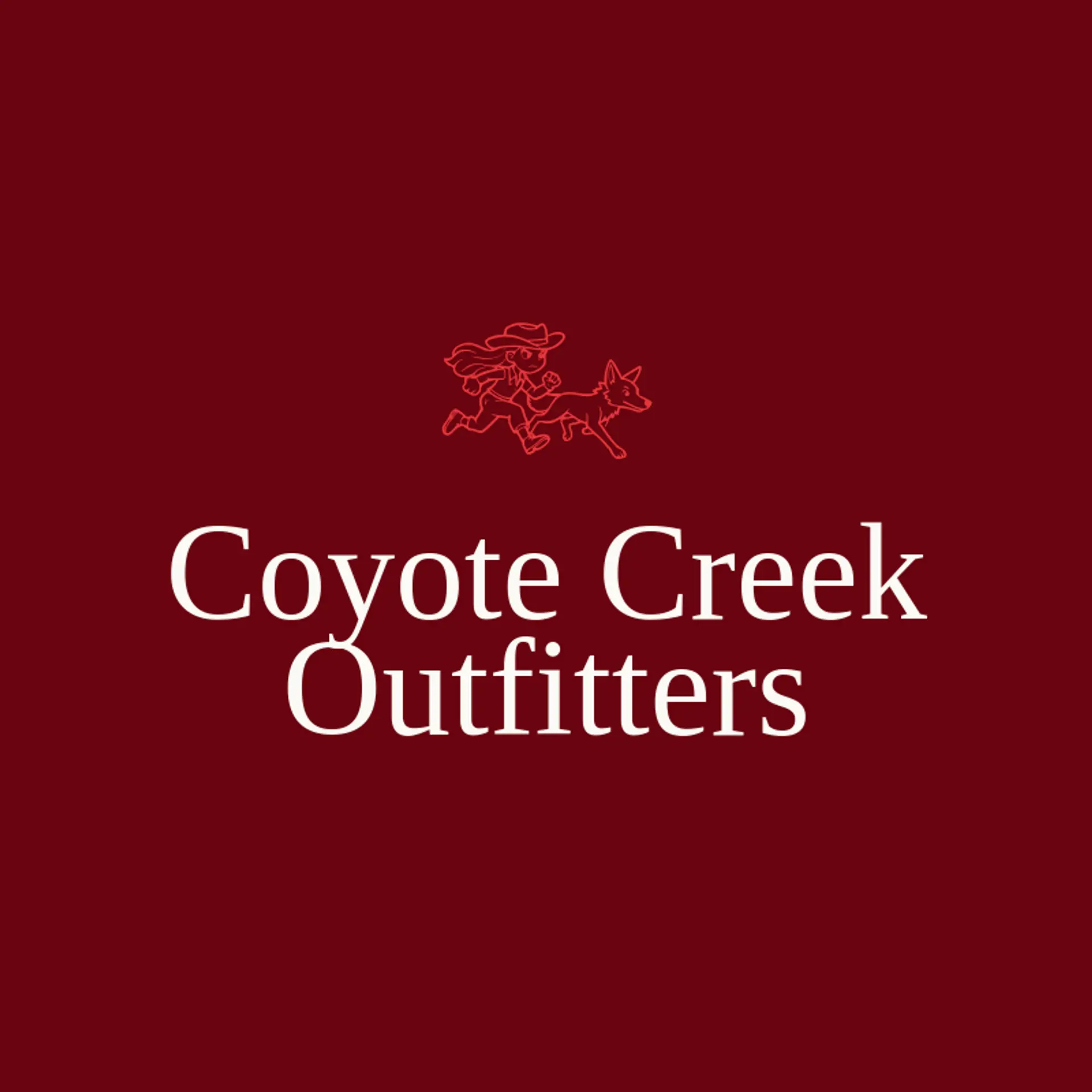Coyote Creek Outfitters logo for cowgirl