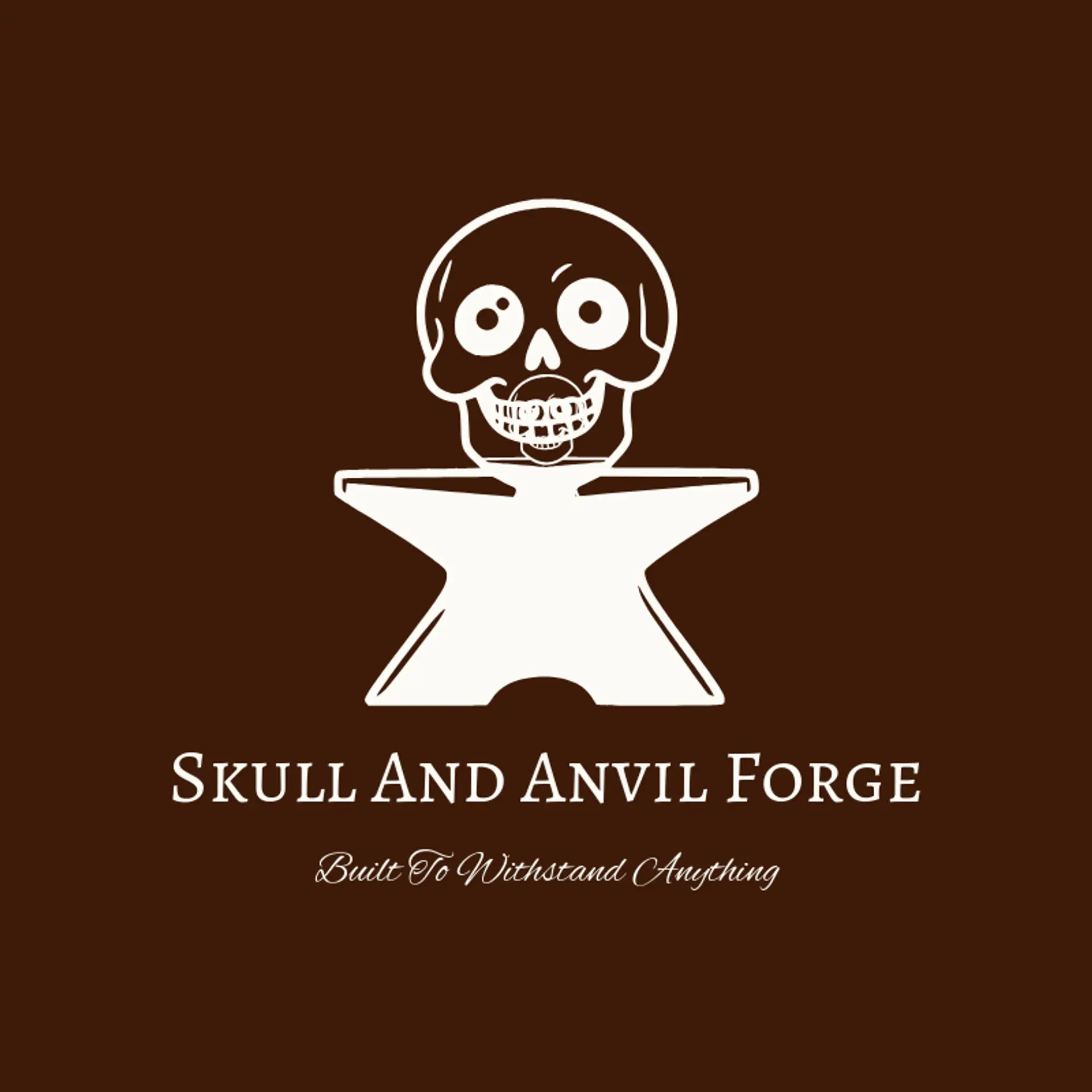 Skull and Anvil Forge logo for skull