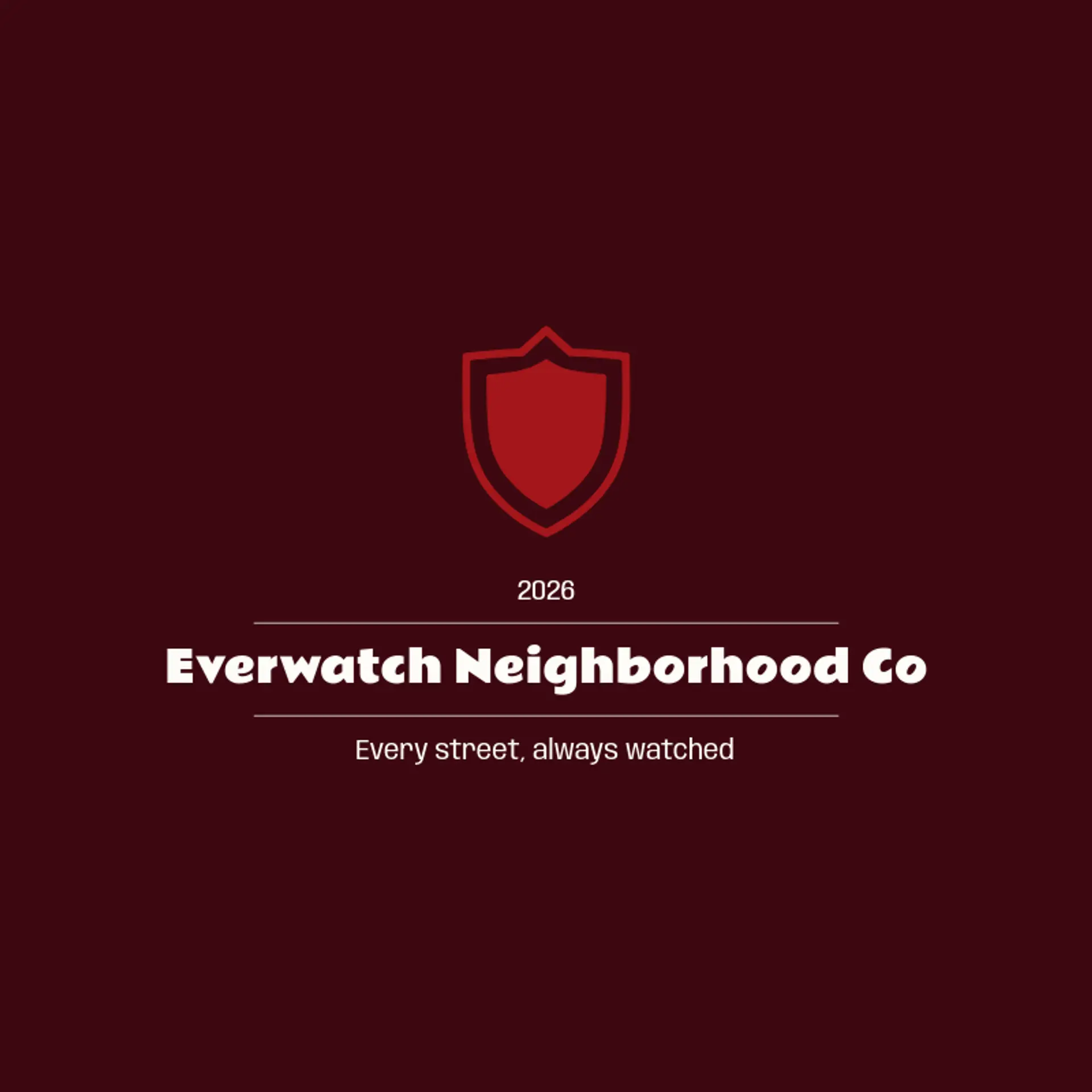 Everwatch Neighborhood Co logo for shield