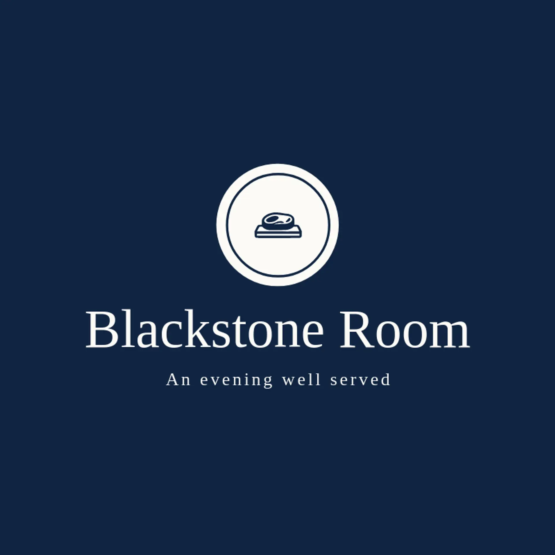 Blackstone Room logo for steakhouse