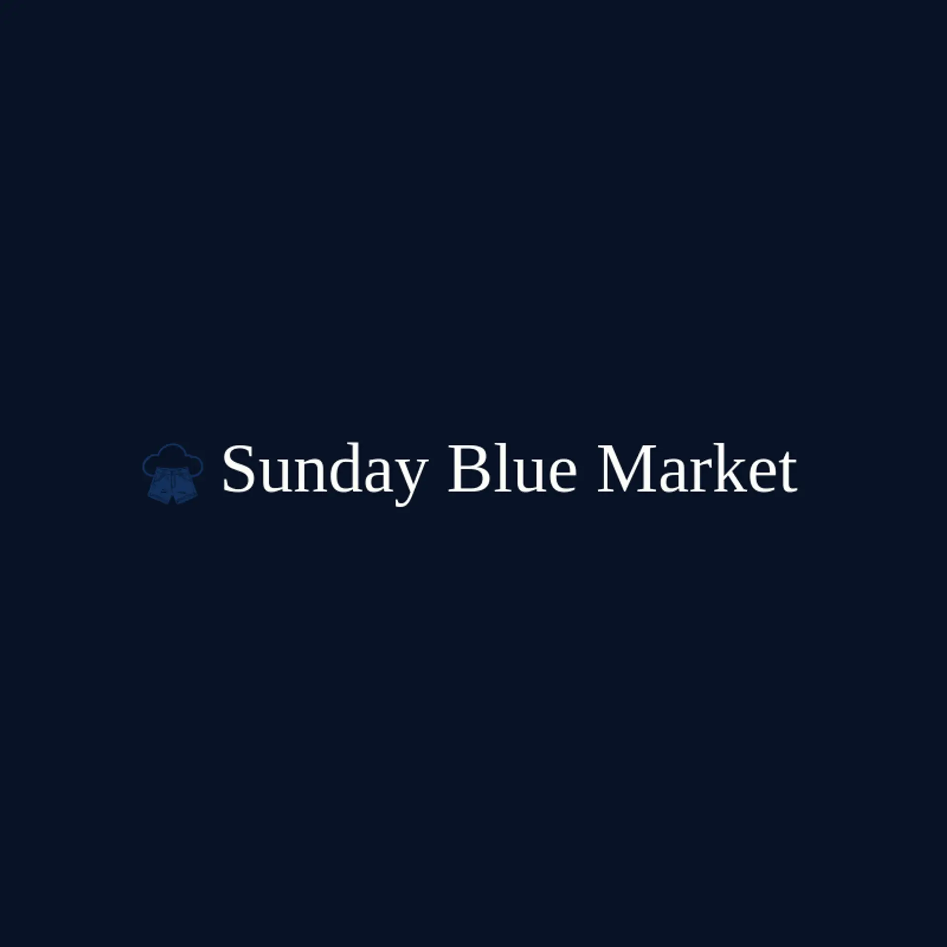 Sunday Blue Market logo for denim