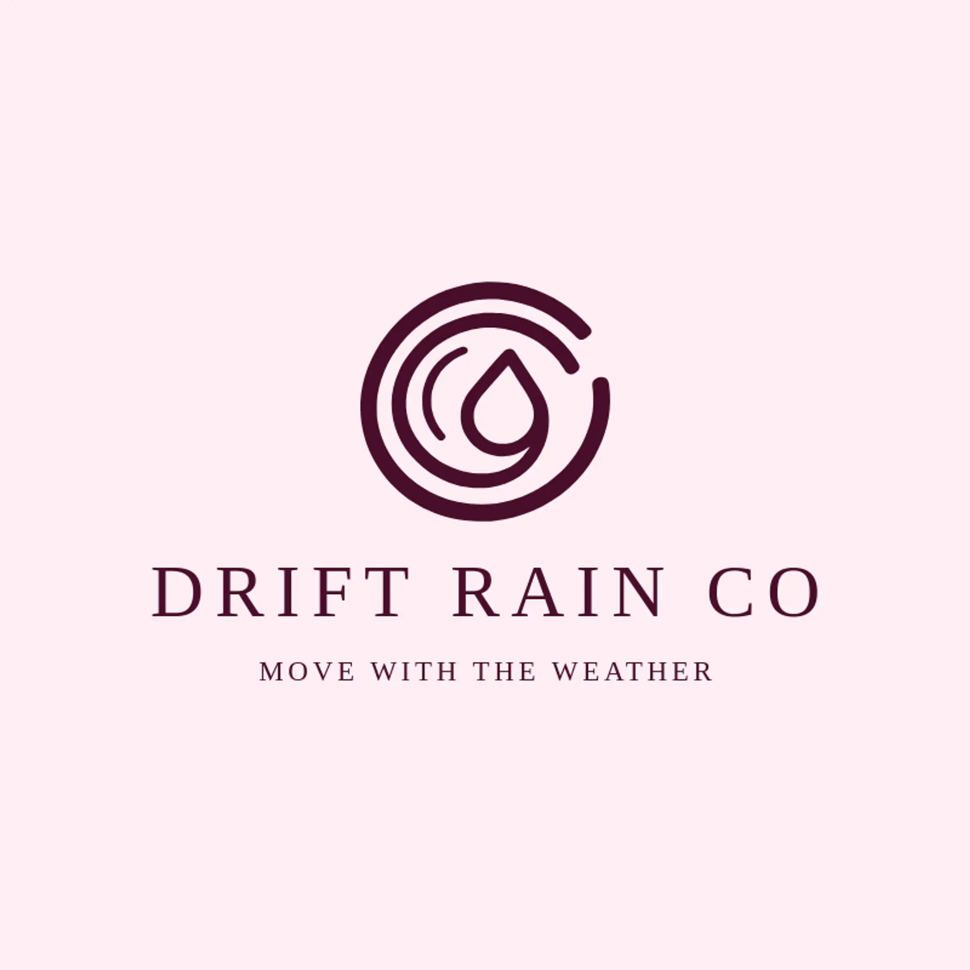 Drift Rain Co logo for rain