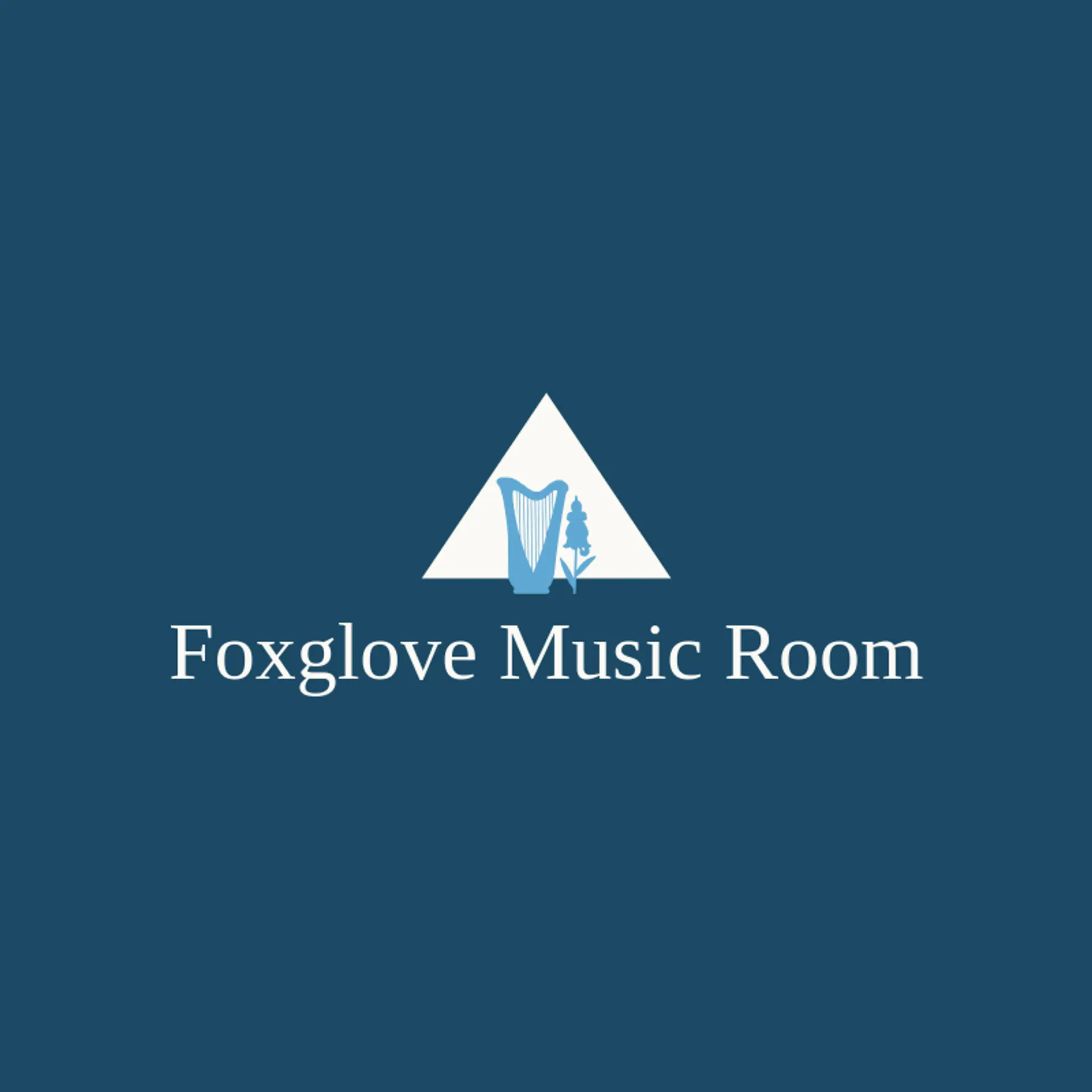 Foxglove Music Room logo for harp