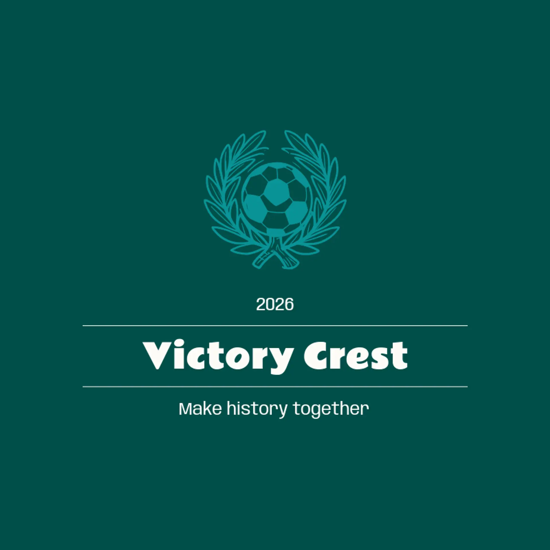 Victory Crest logo for soccer