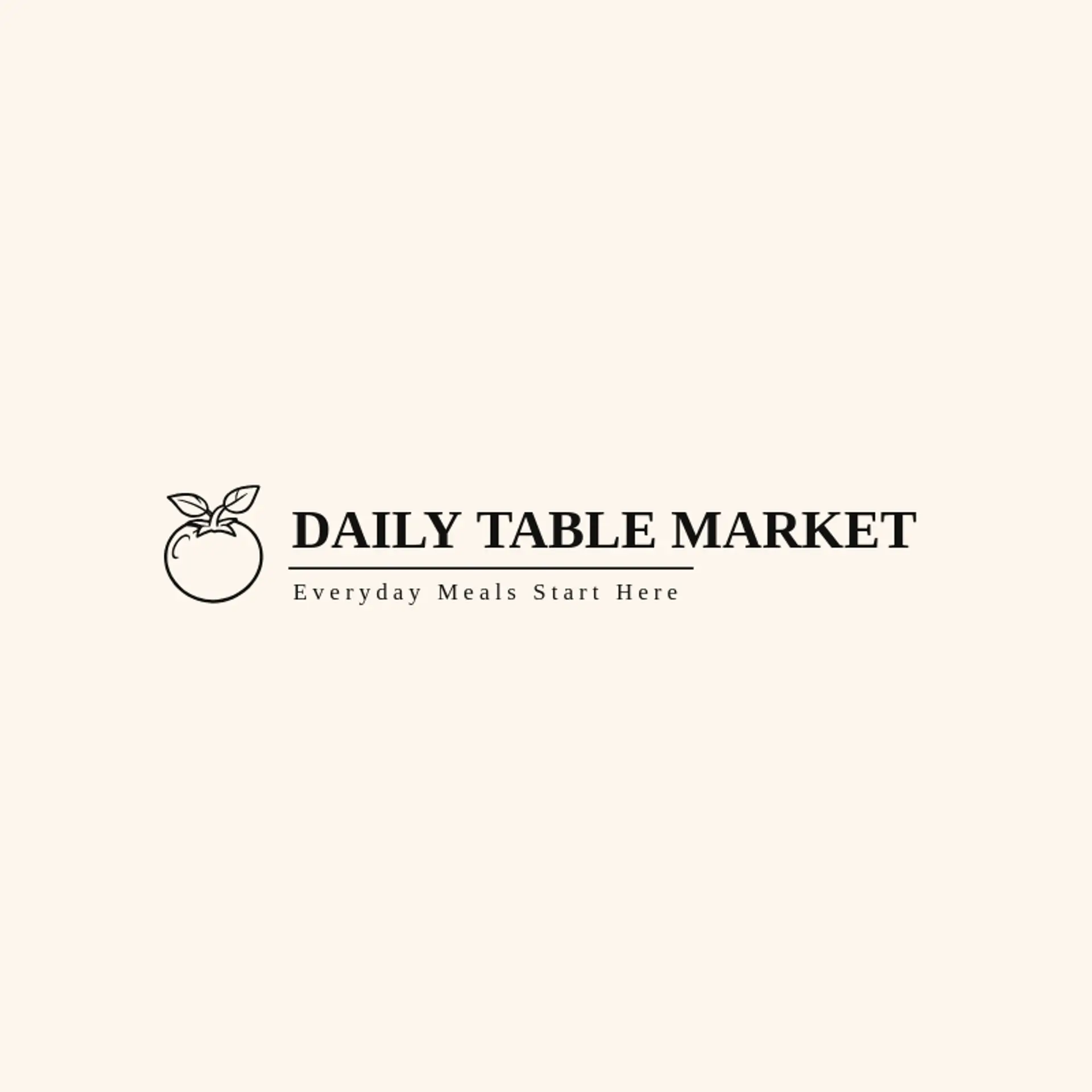 Daily Table Market logo for grocery