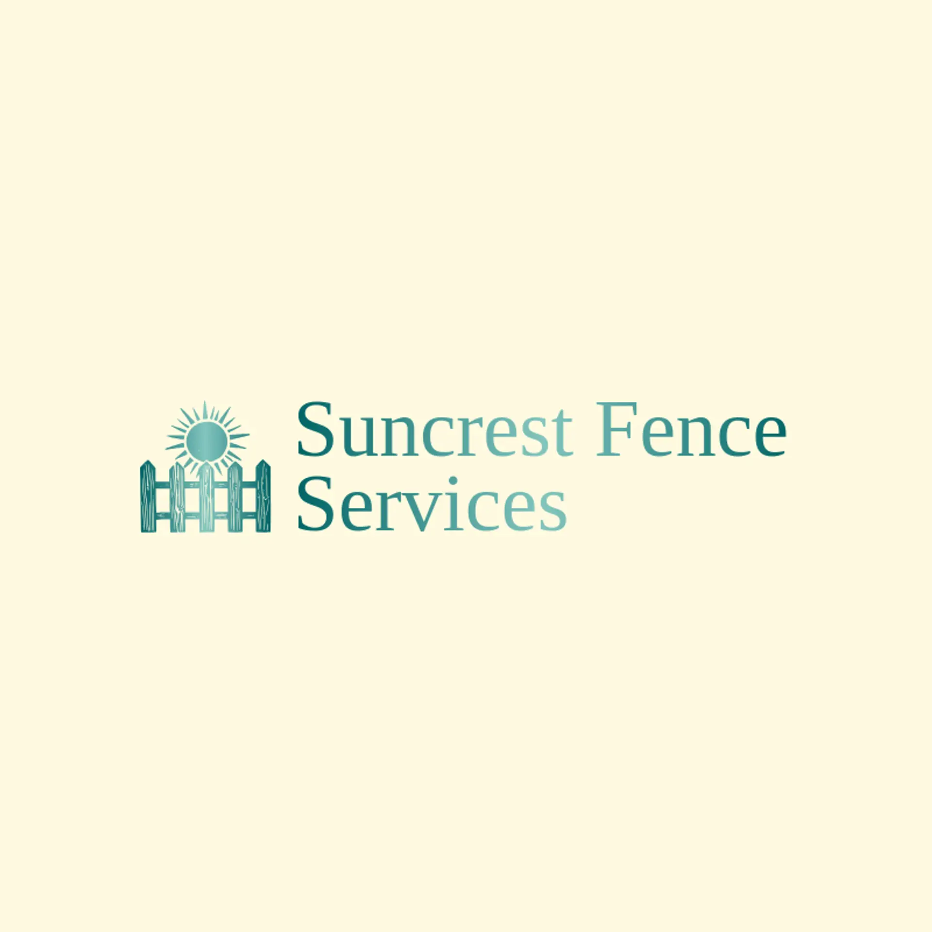 Suncrest Fence Services logo for fence