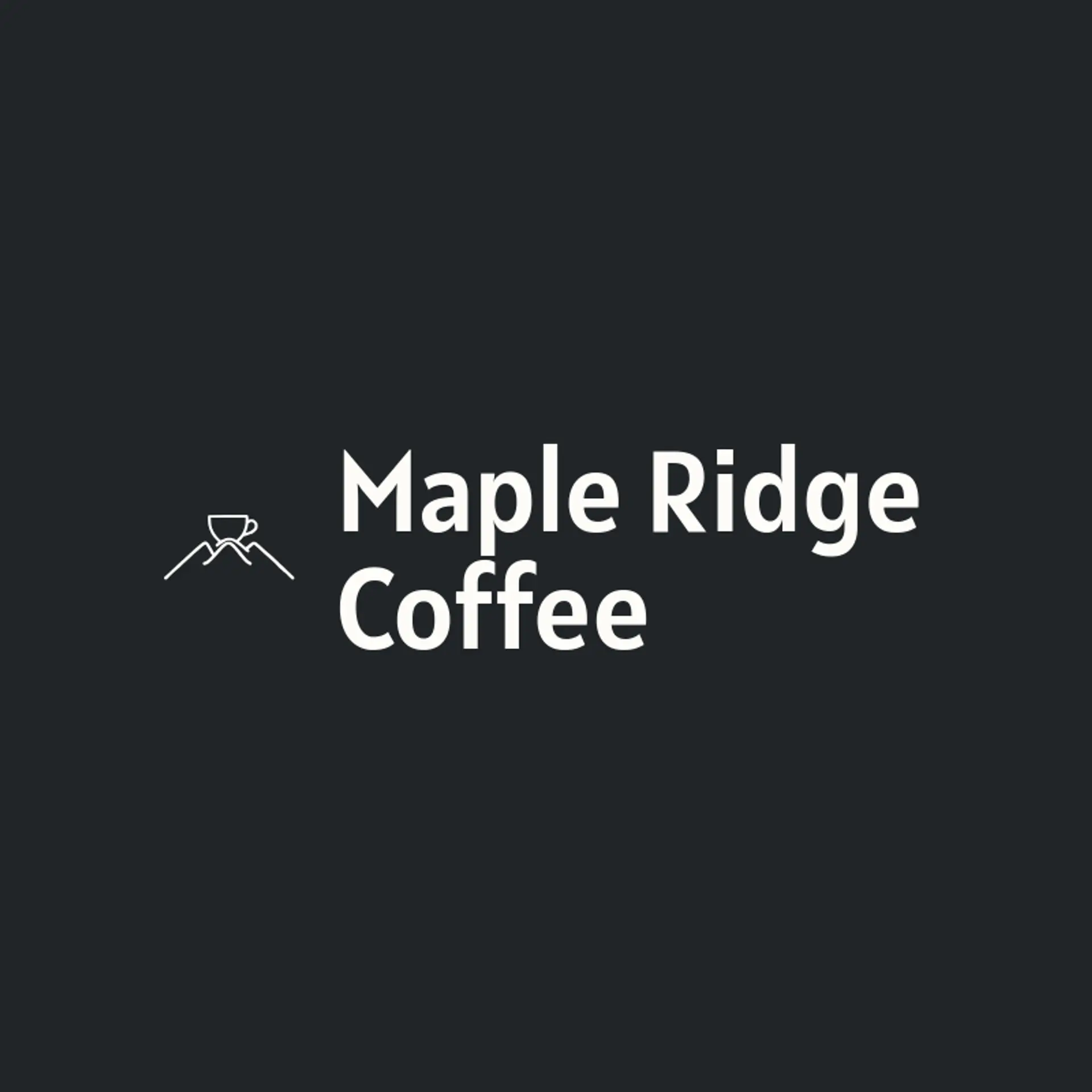 Maple Ridge Coffee logo for coffee