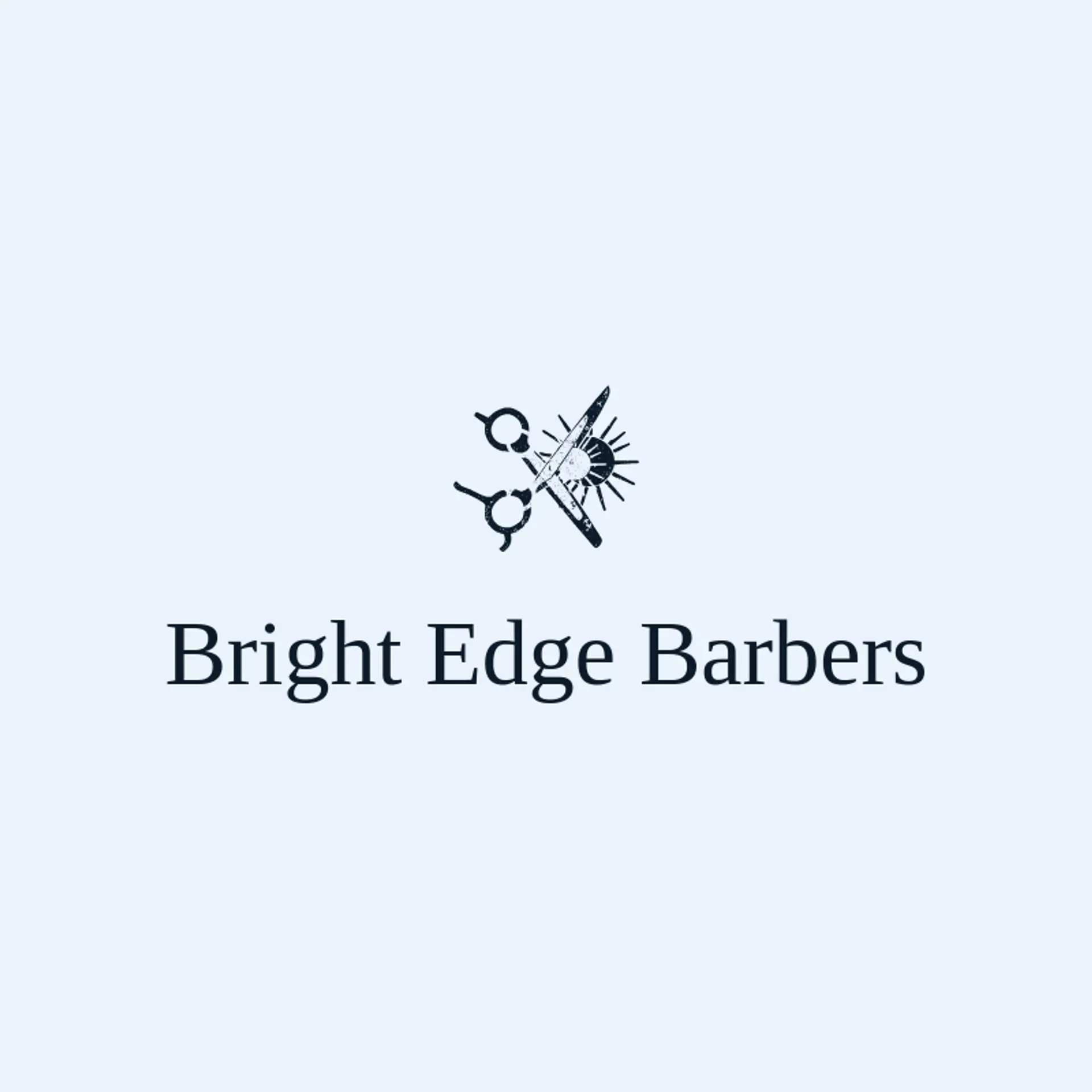 Bright Edge Barbers logo for barbershop