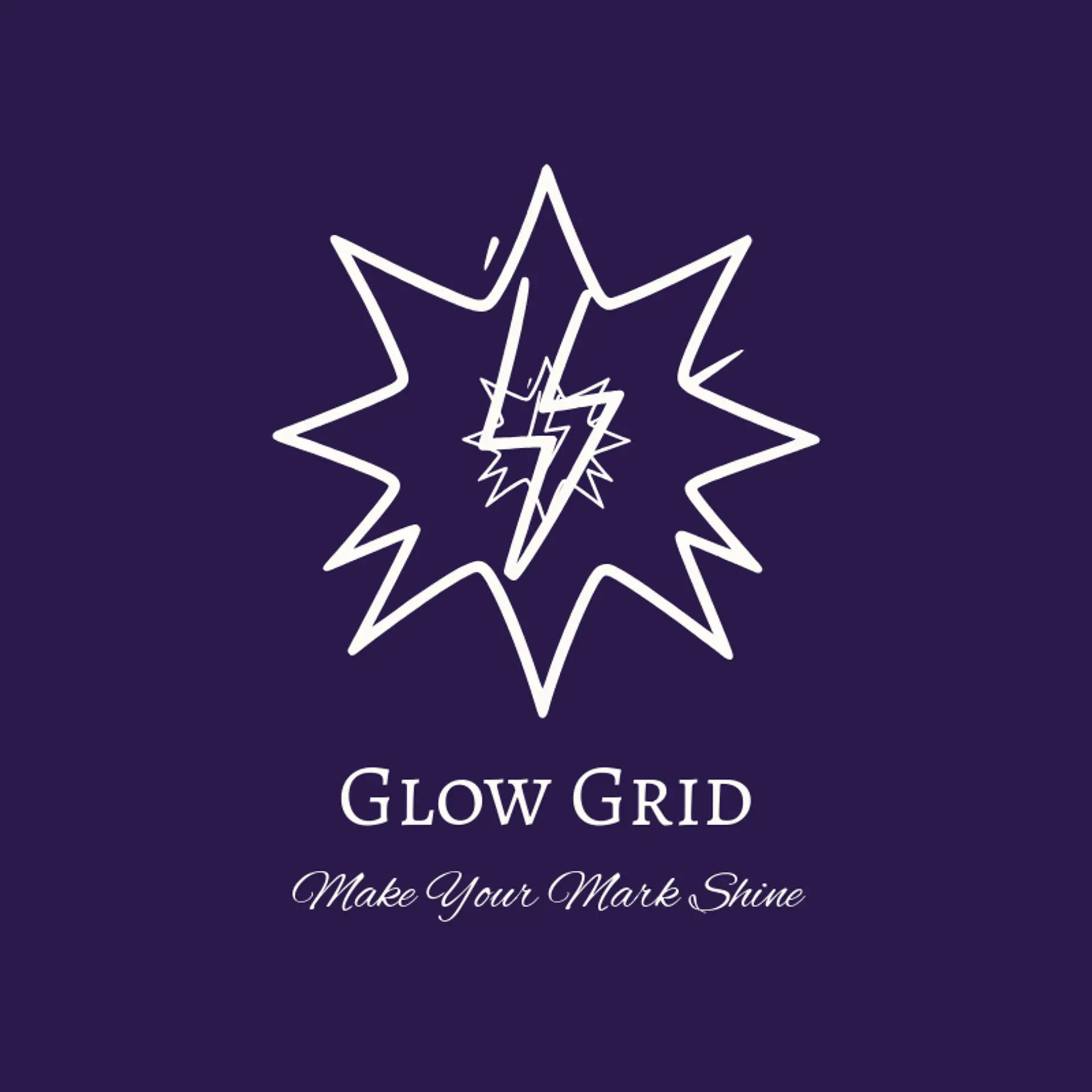 Glow Grid logo for cyber cafe