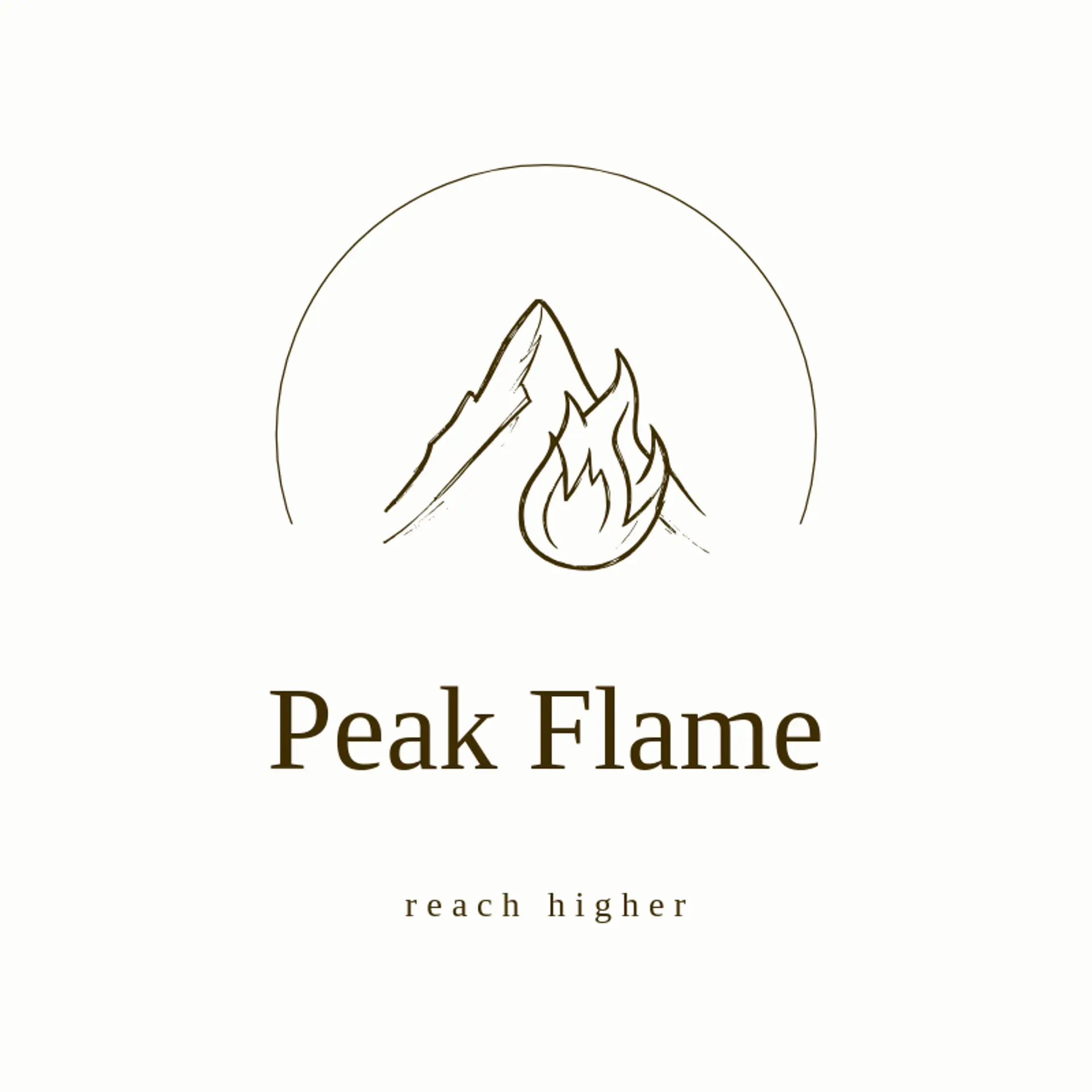 Peak Flame logo for flame