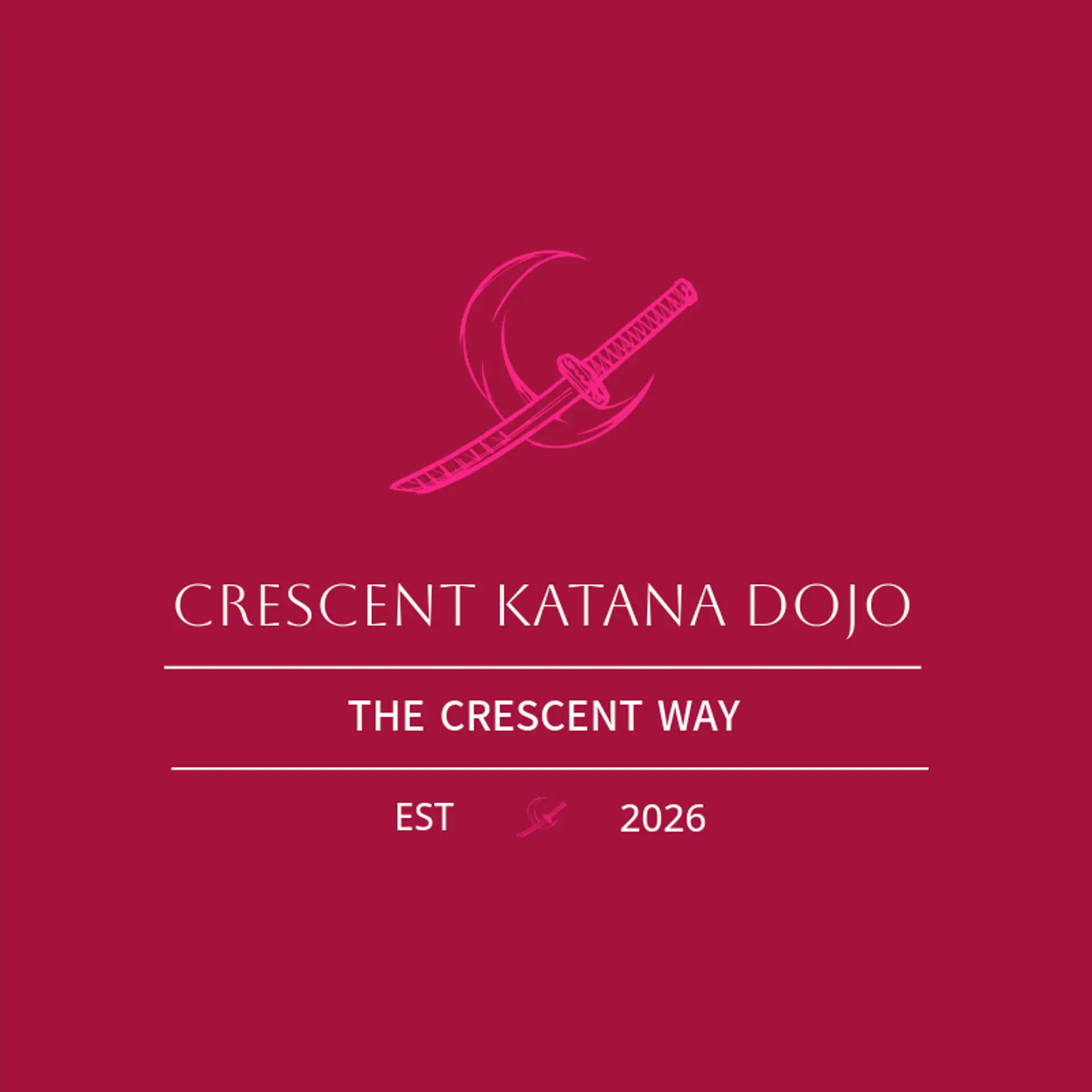 Crescent Katana Dojo logo for warrior