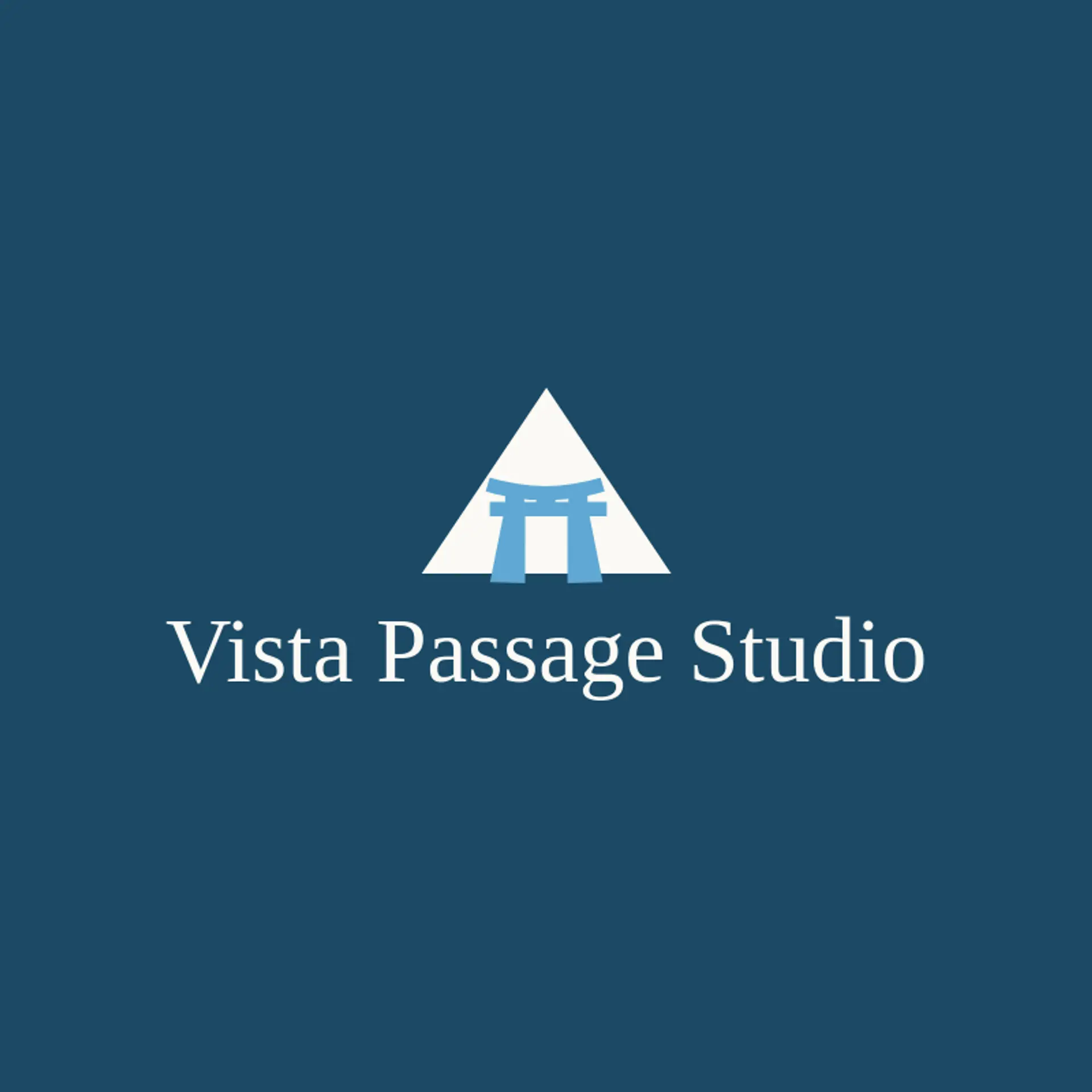 Vista Passage Studio logo for arch