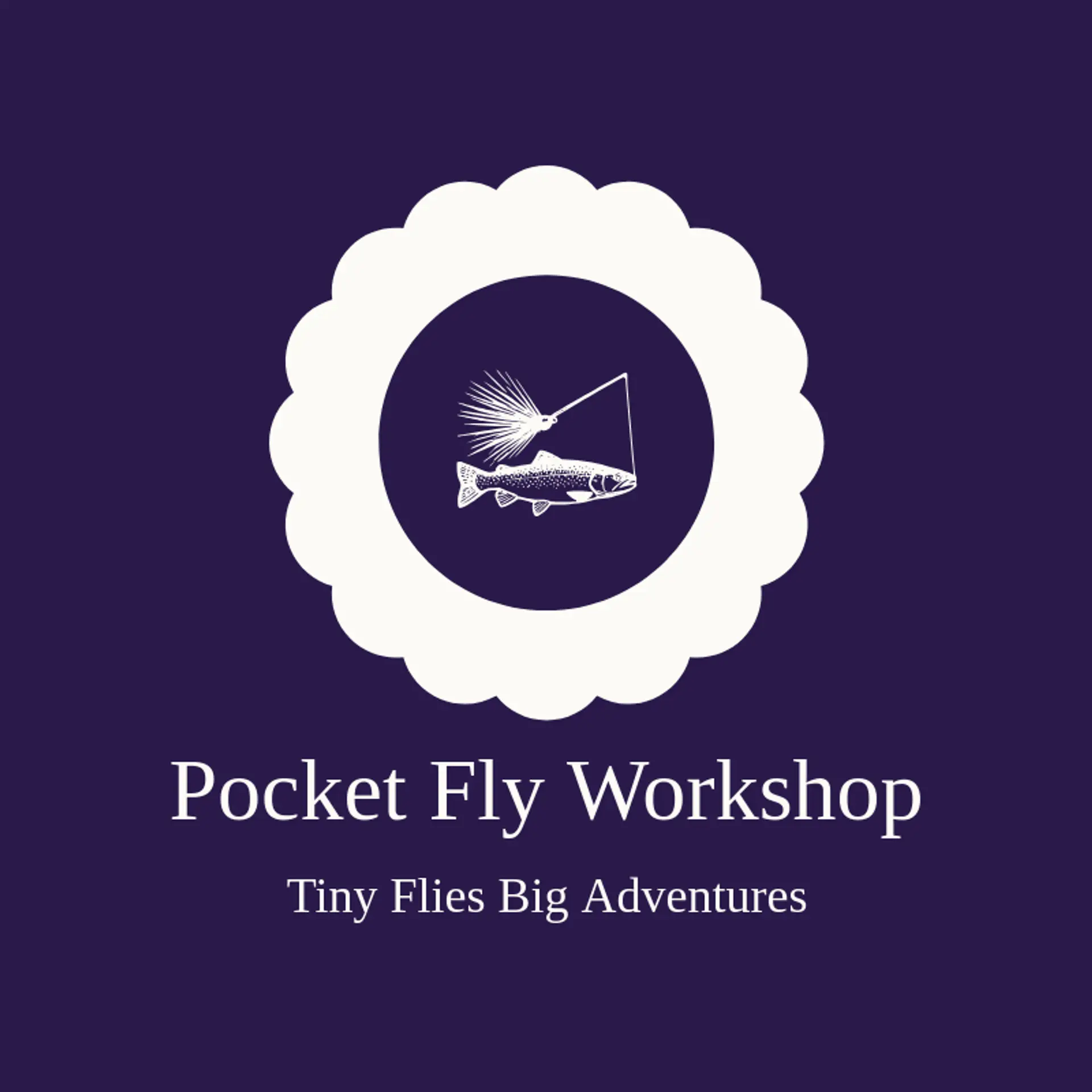 Pocket Fly Workshop logo for fly fishing