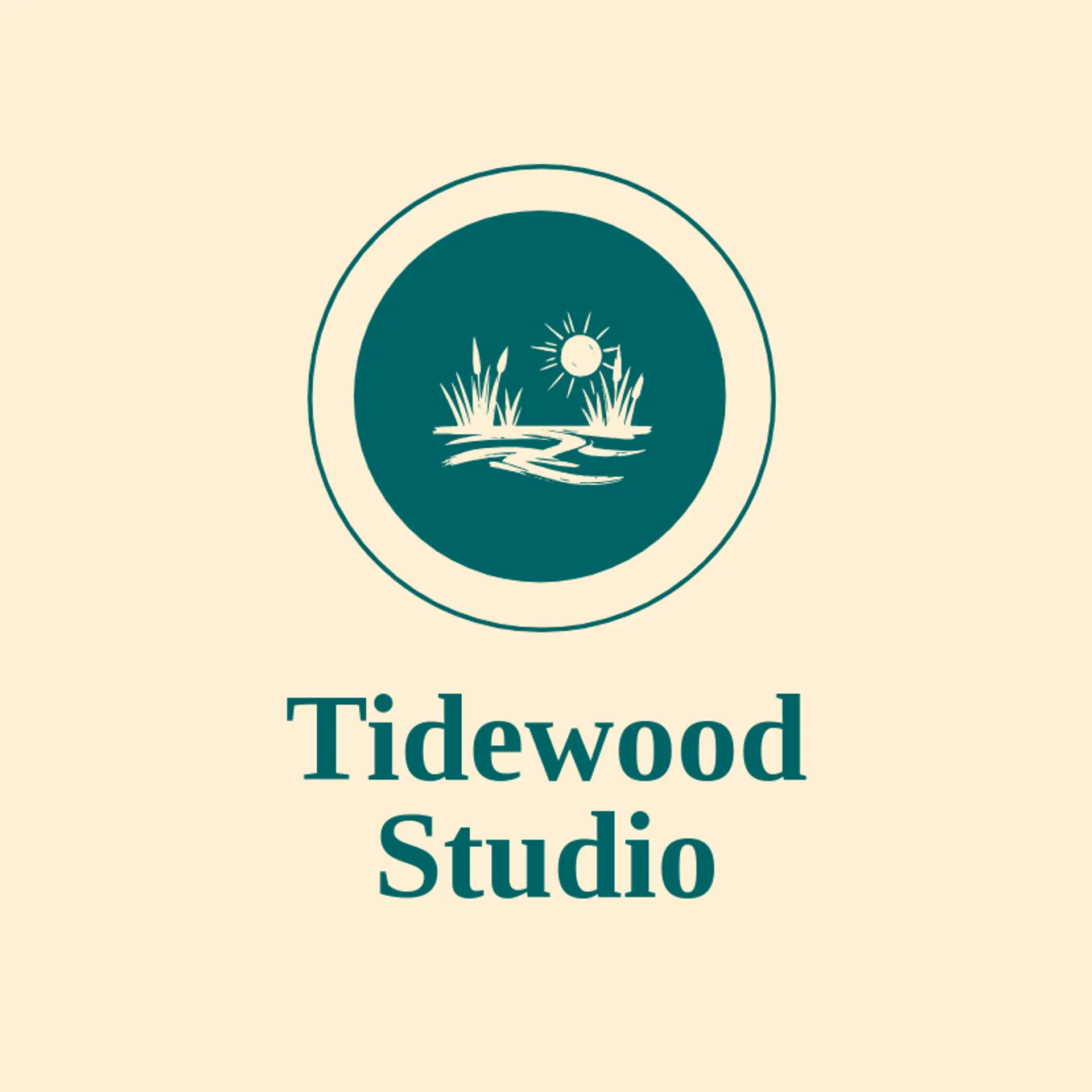 Tidewood Studio logo for river