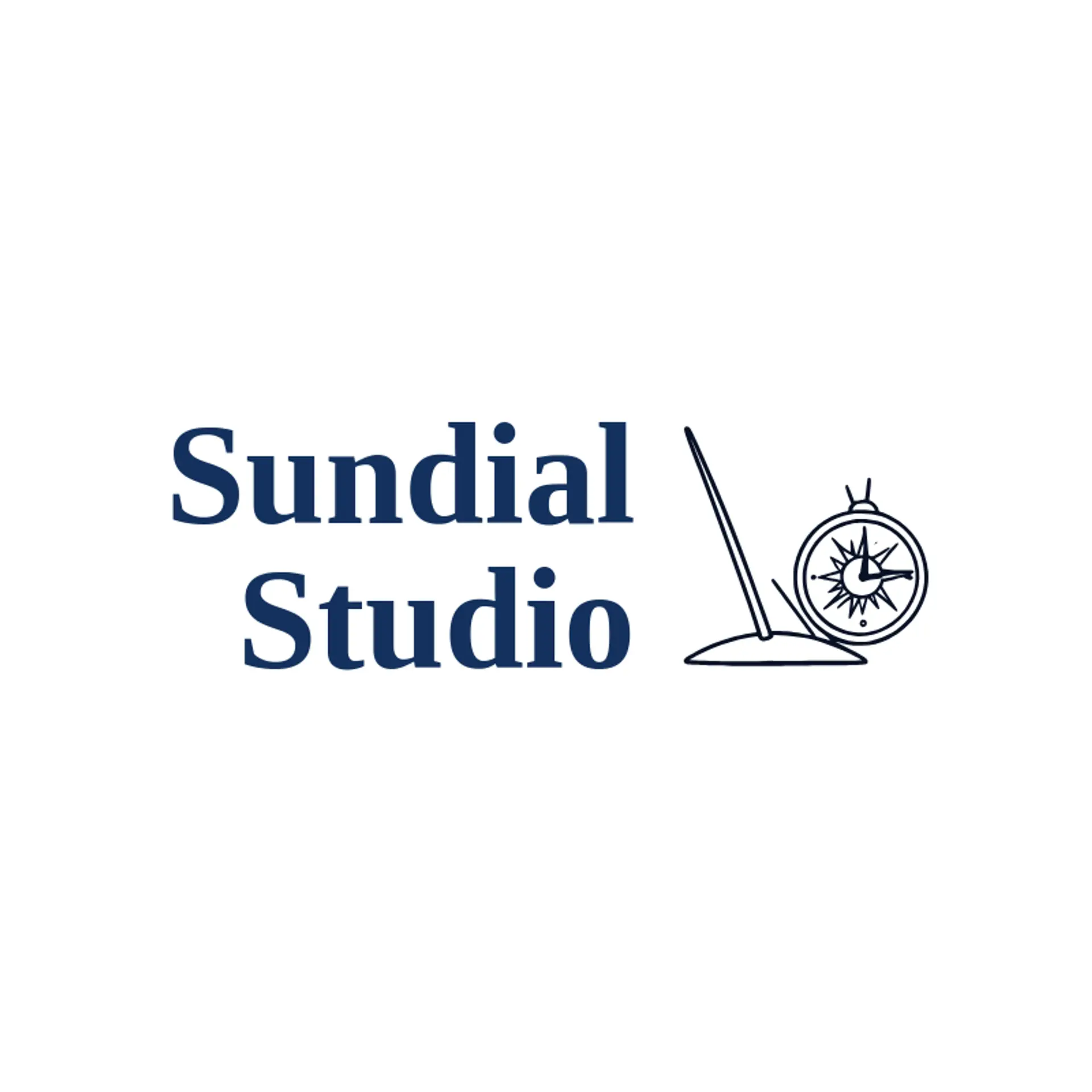 Sundial Studio logo for clock