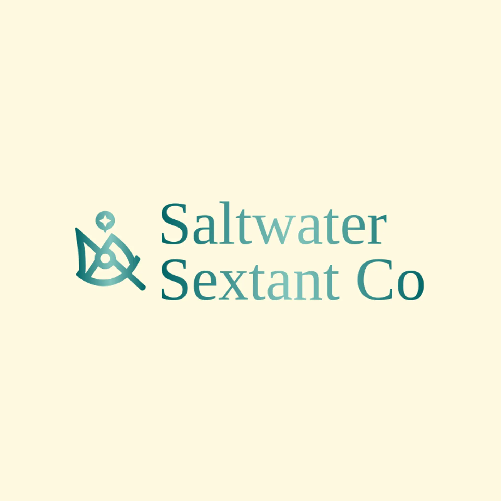 Saltwater Sextant Co logo for nautical
