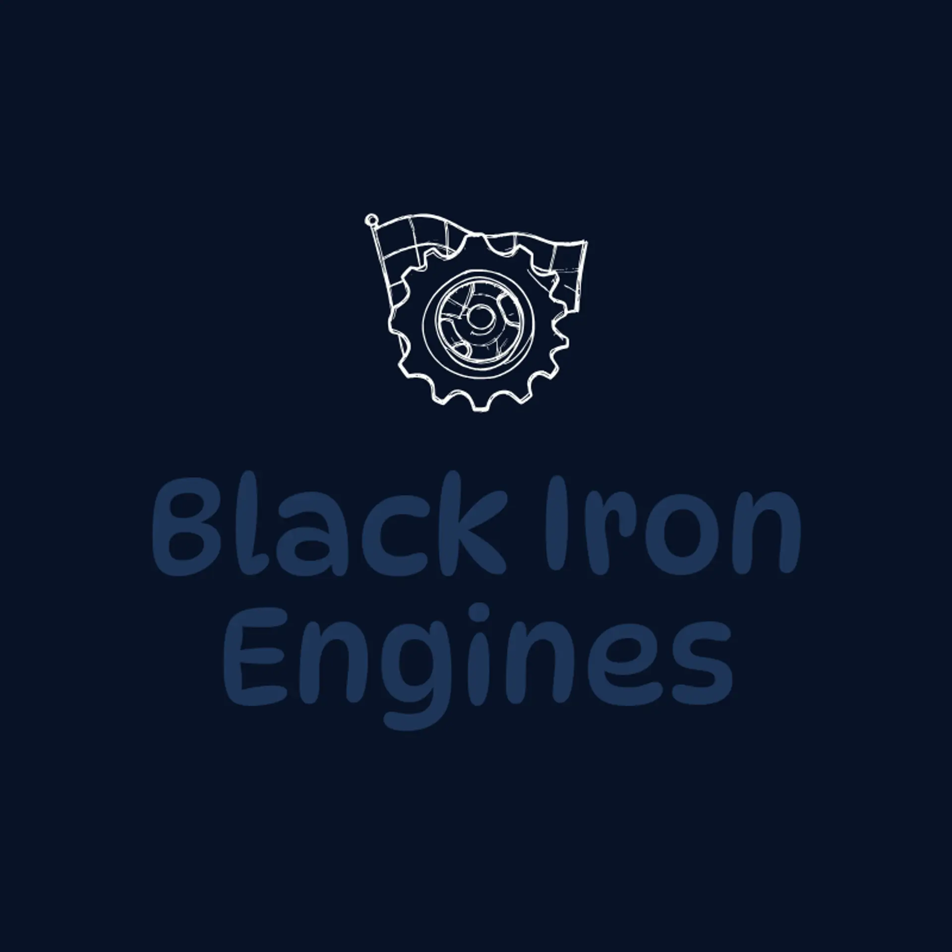 Black Iron Engines logo for engine