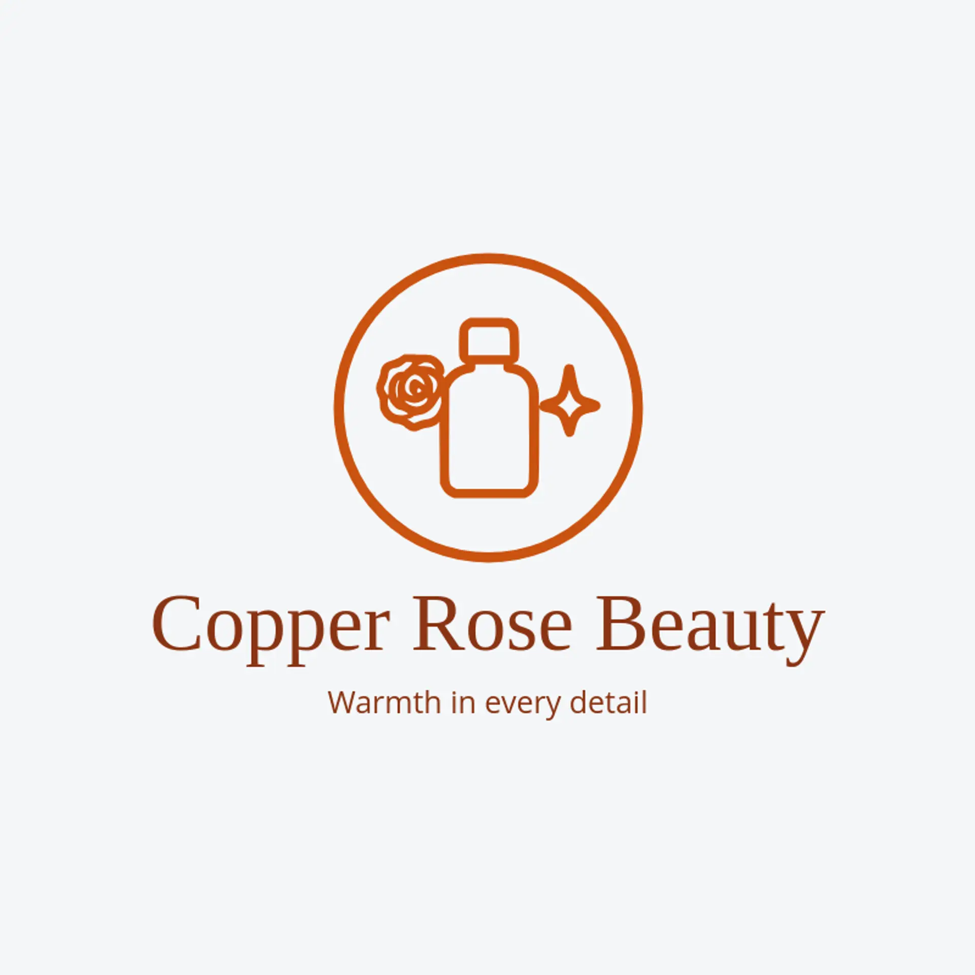 Copper Rose Beauty logo for cosmetics