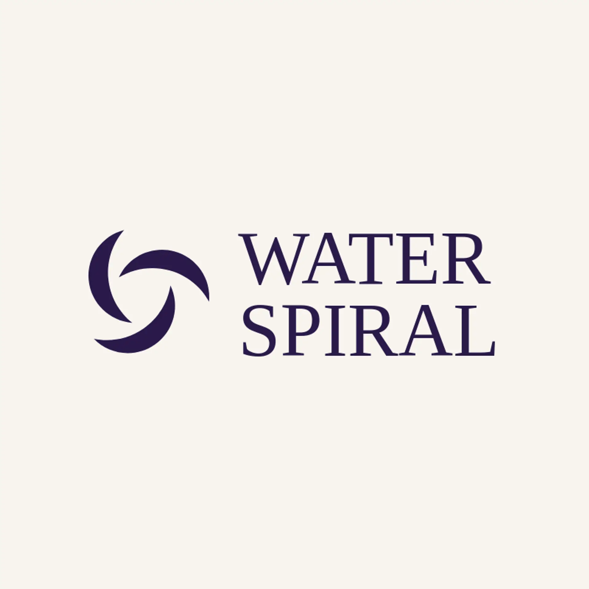 Water Spiral logo for vortex