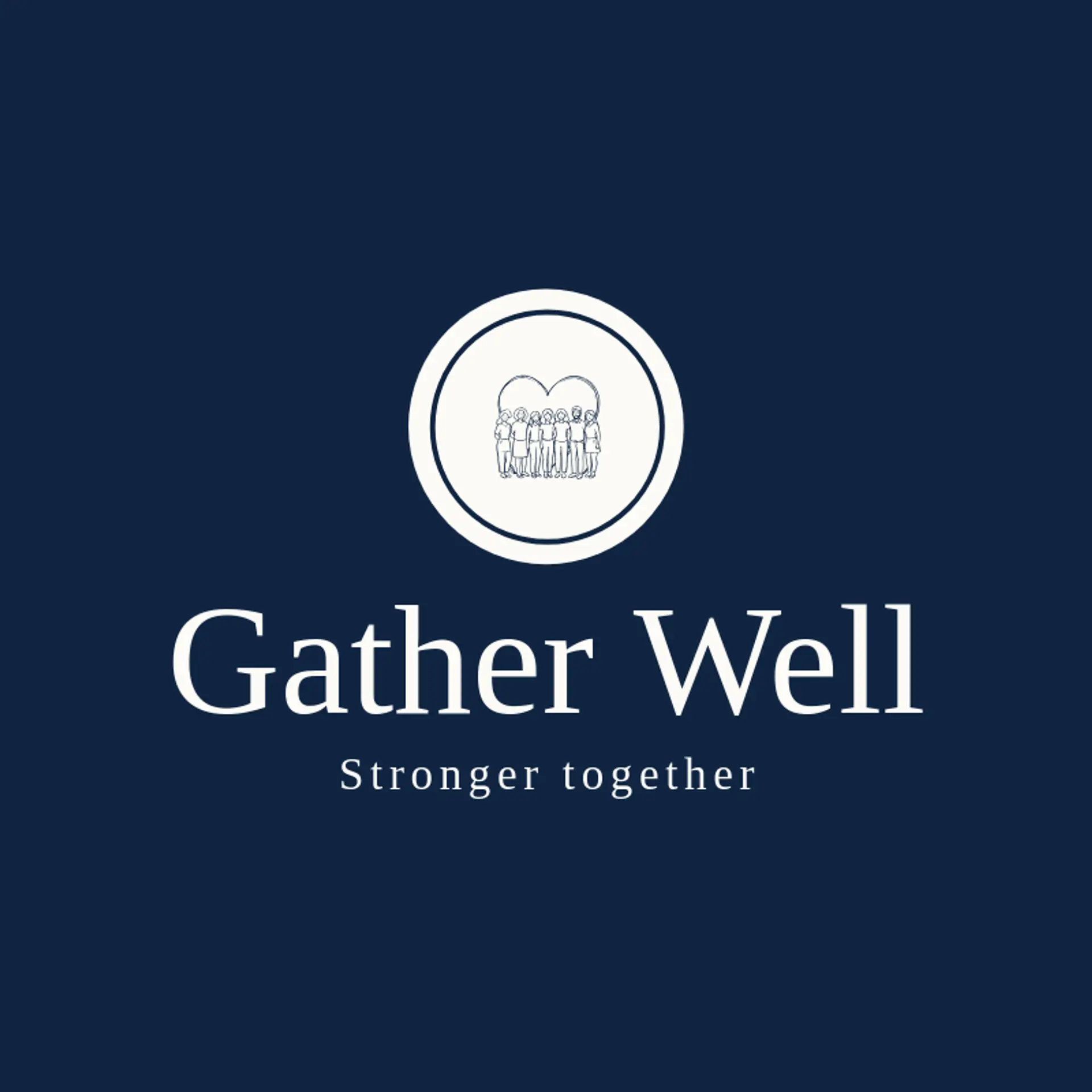 Gather Well logo for social work