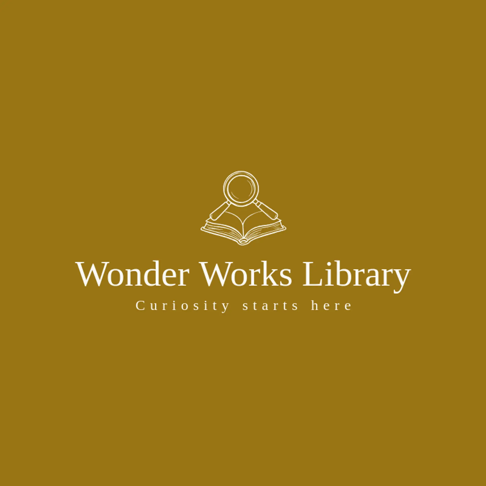 Wonder Works Library logo for library