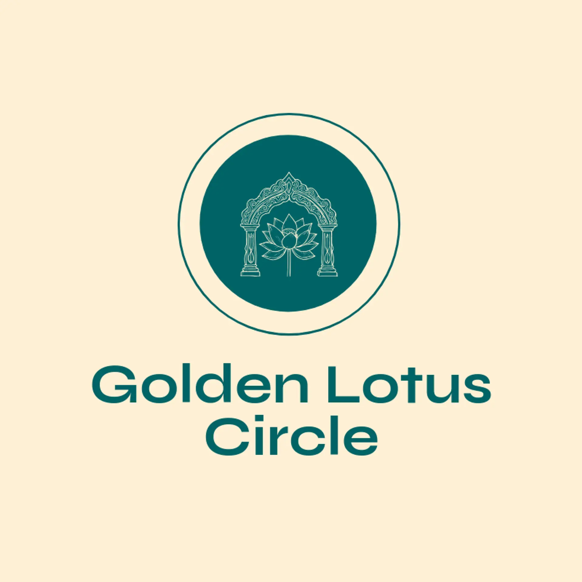Golden Lotus Circle logo for krishna