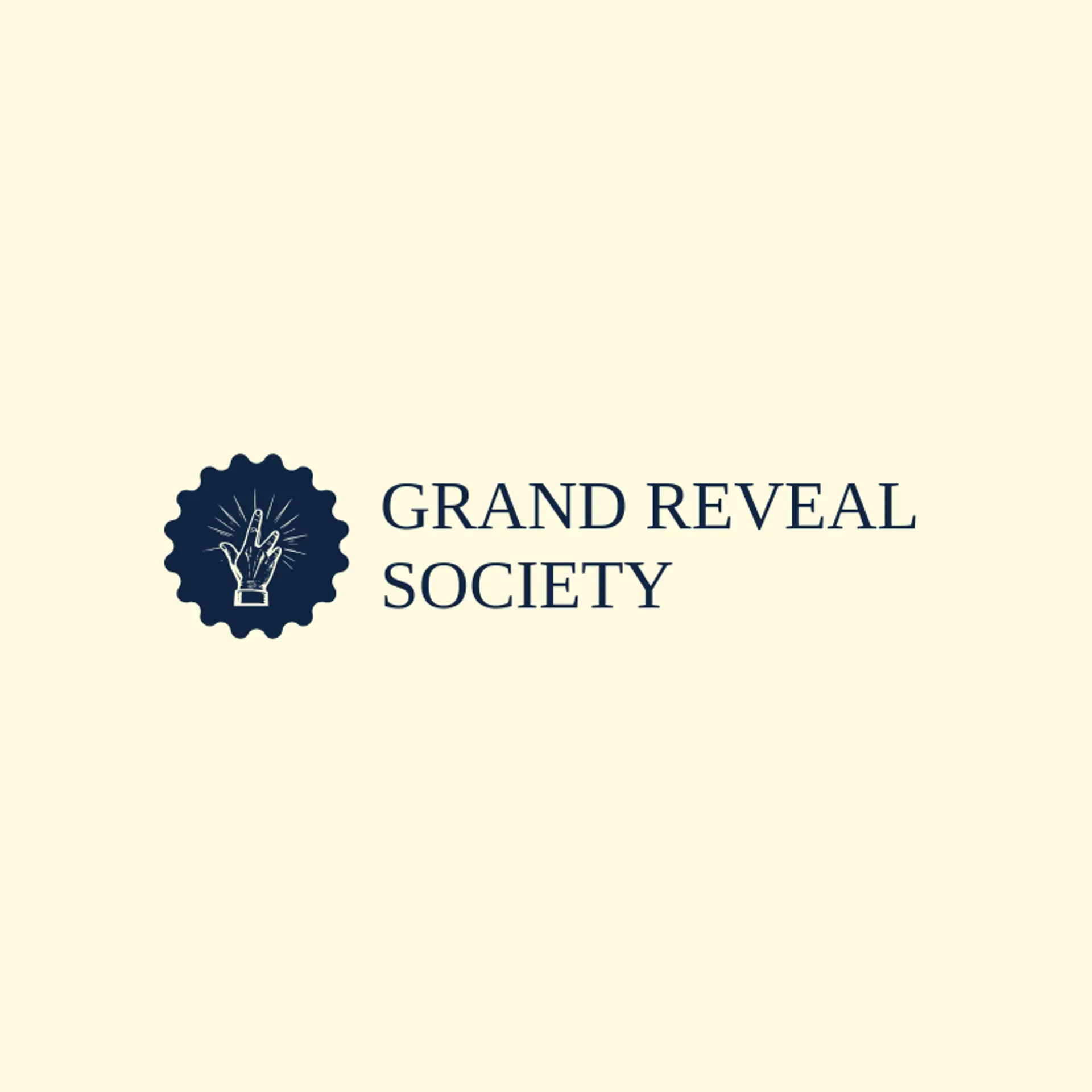 Grand Reveal Society logo for magician