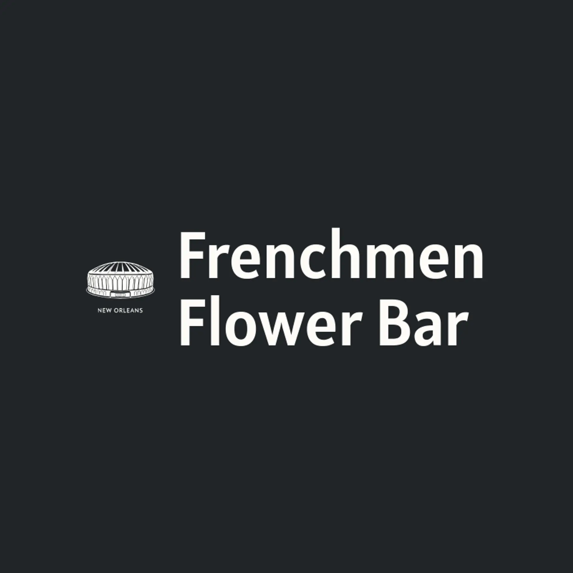 Frenchmen Flower Bar logo for new orleans