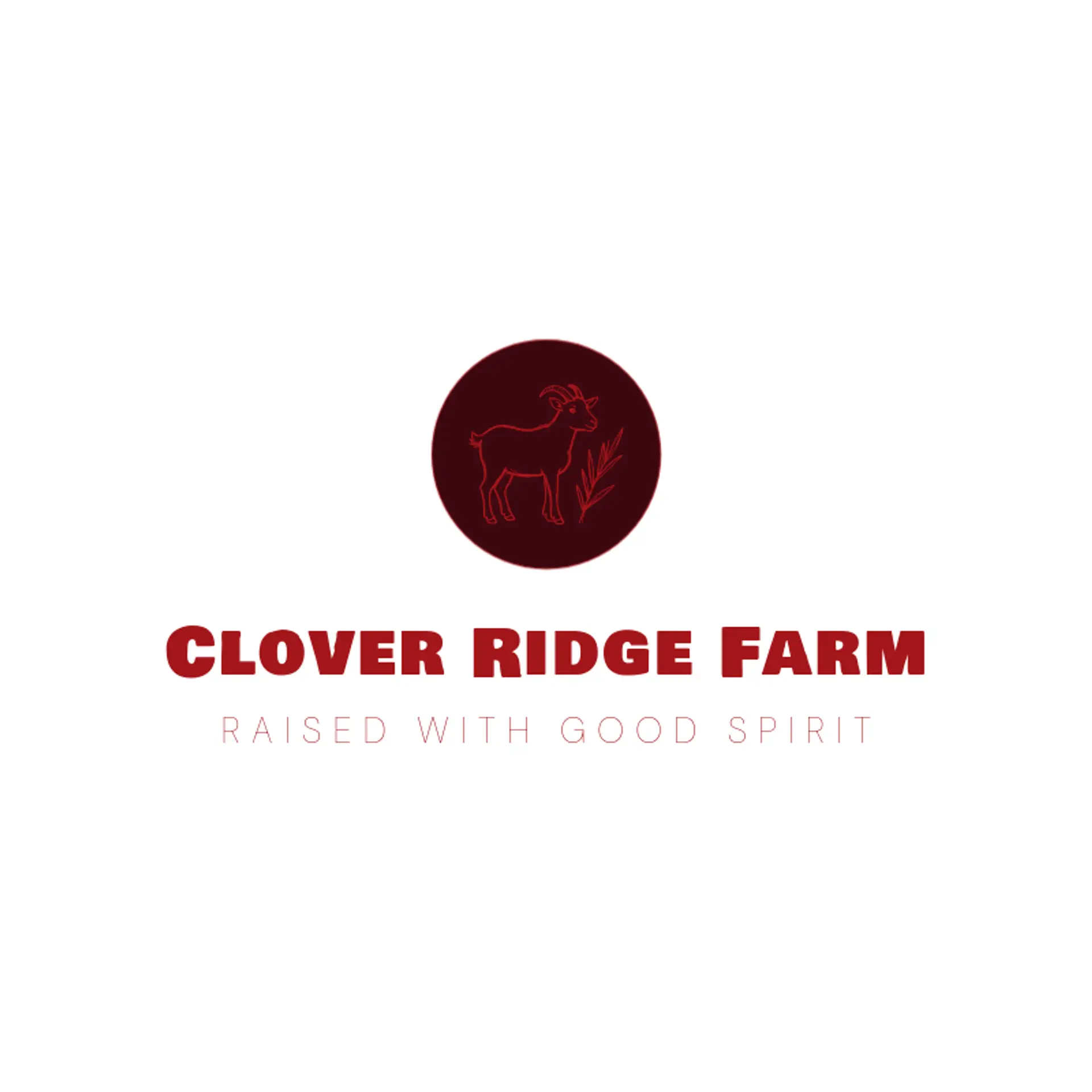 Clover Ridge Farm logo for goat