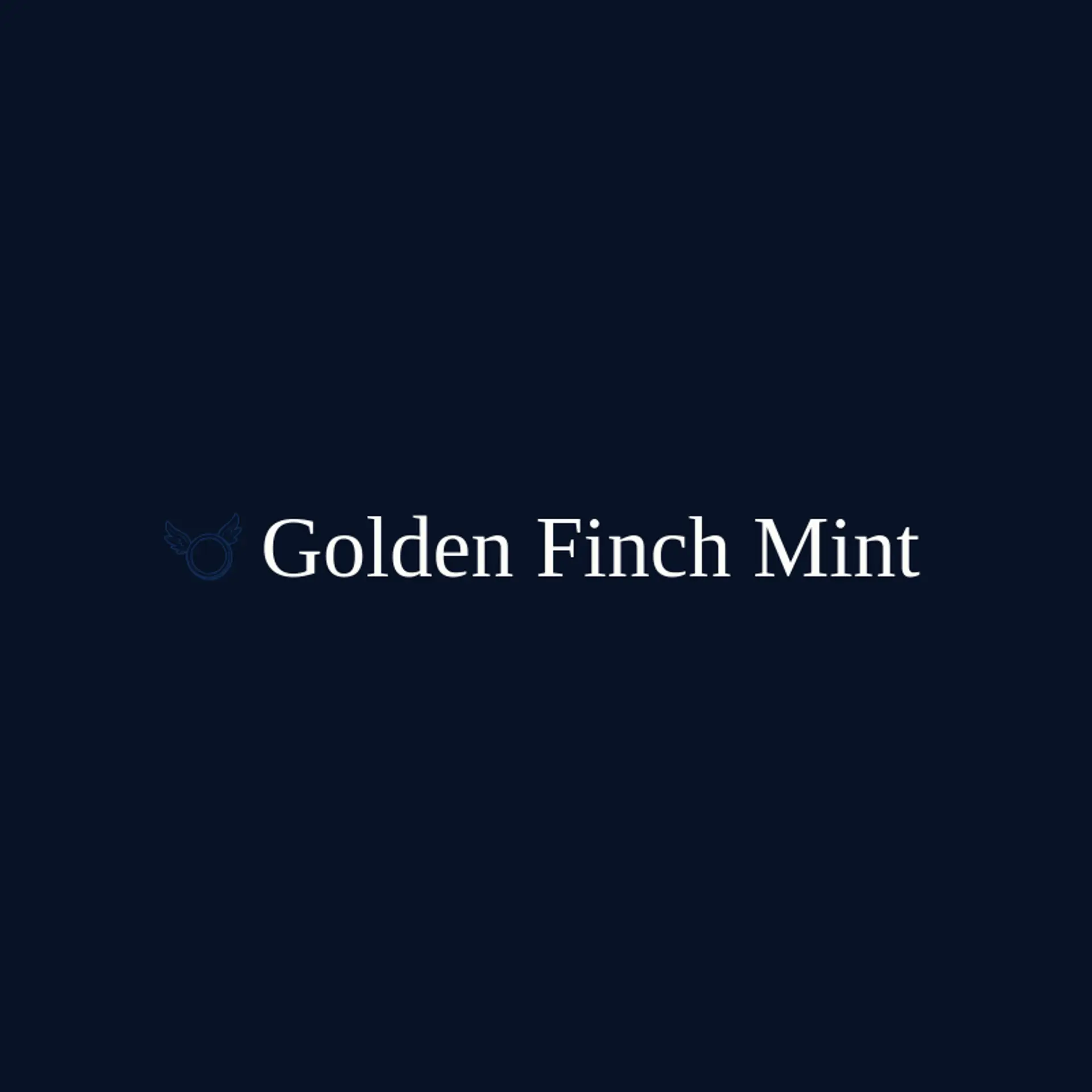 Golden Finch Mint logo for coin