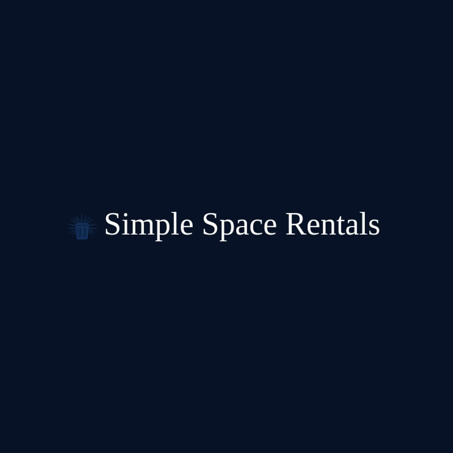 Simple Space Rentals logo for dumpster