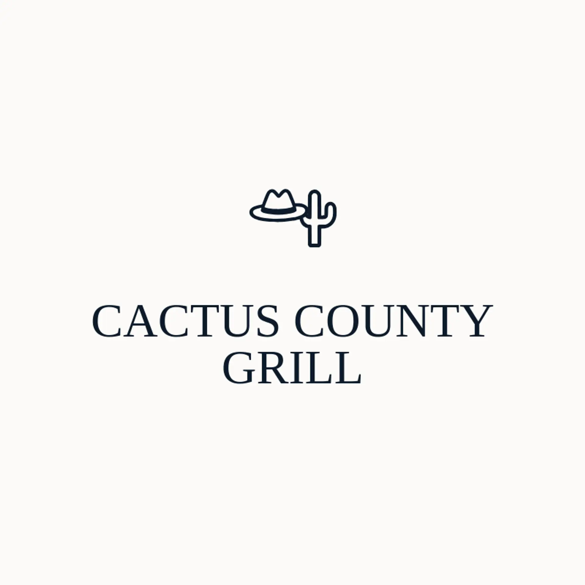 Cactus County Grill logo for sheriff