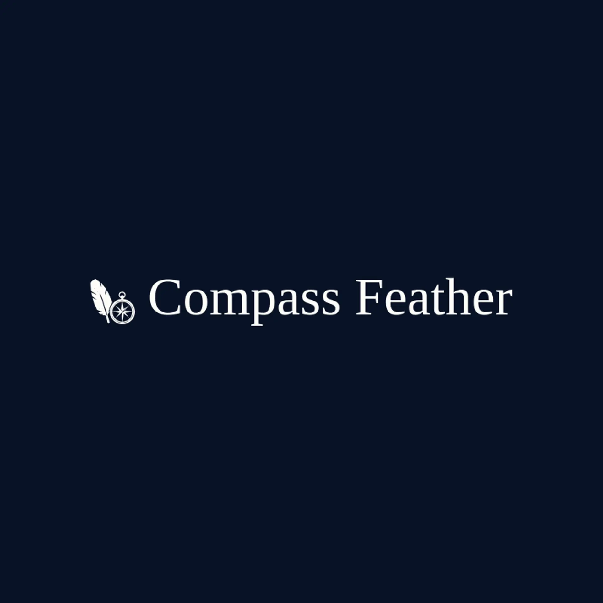 Compass Feather logo for wing