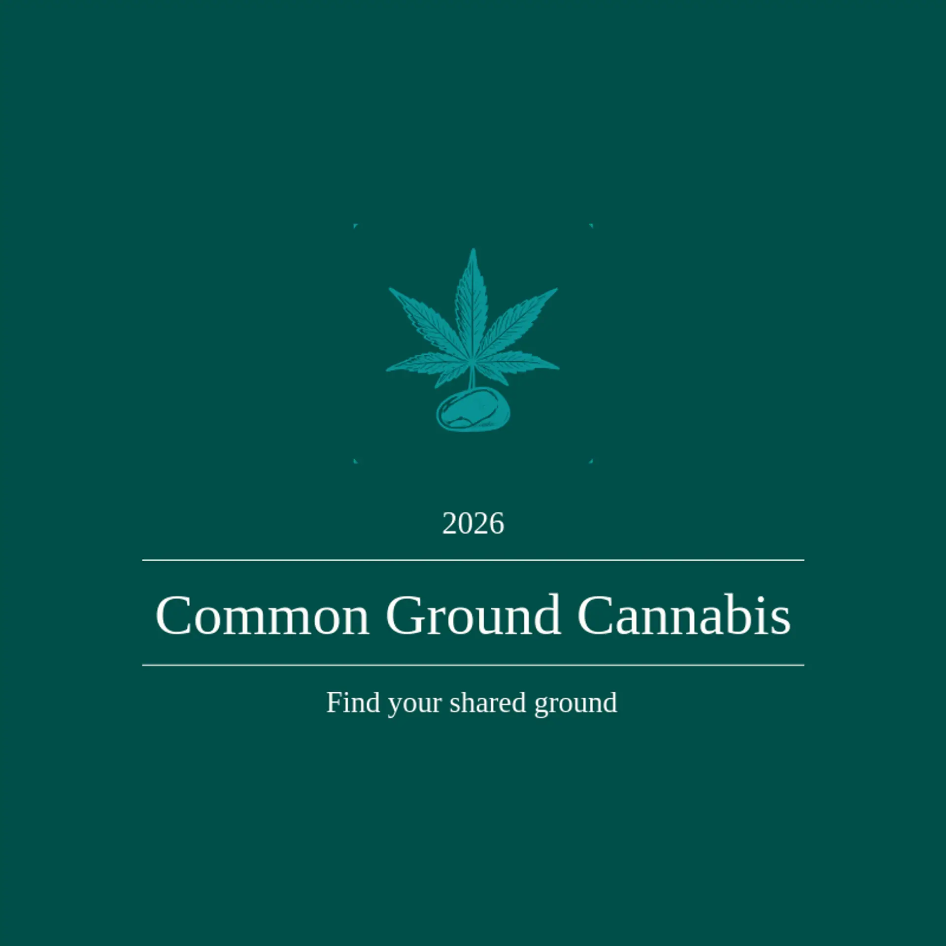 Common Ground Cannabis logo for marijuana